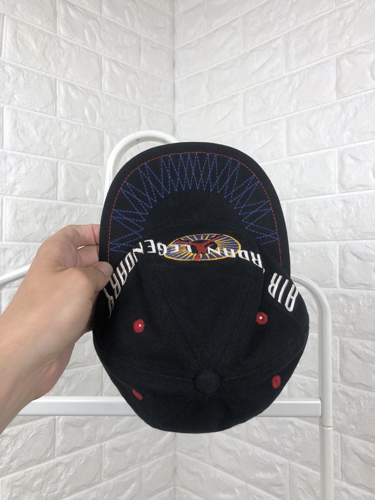 Jordan Brand × Nike × Vintage Vintage Air Jordan Legendary Jumpman Cap 90s Size ONE SIZE - 5 Thumbnail