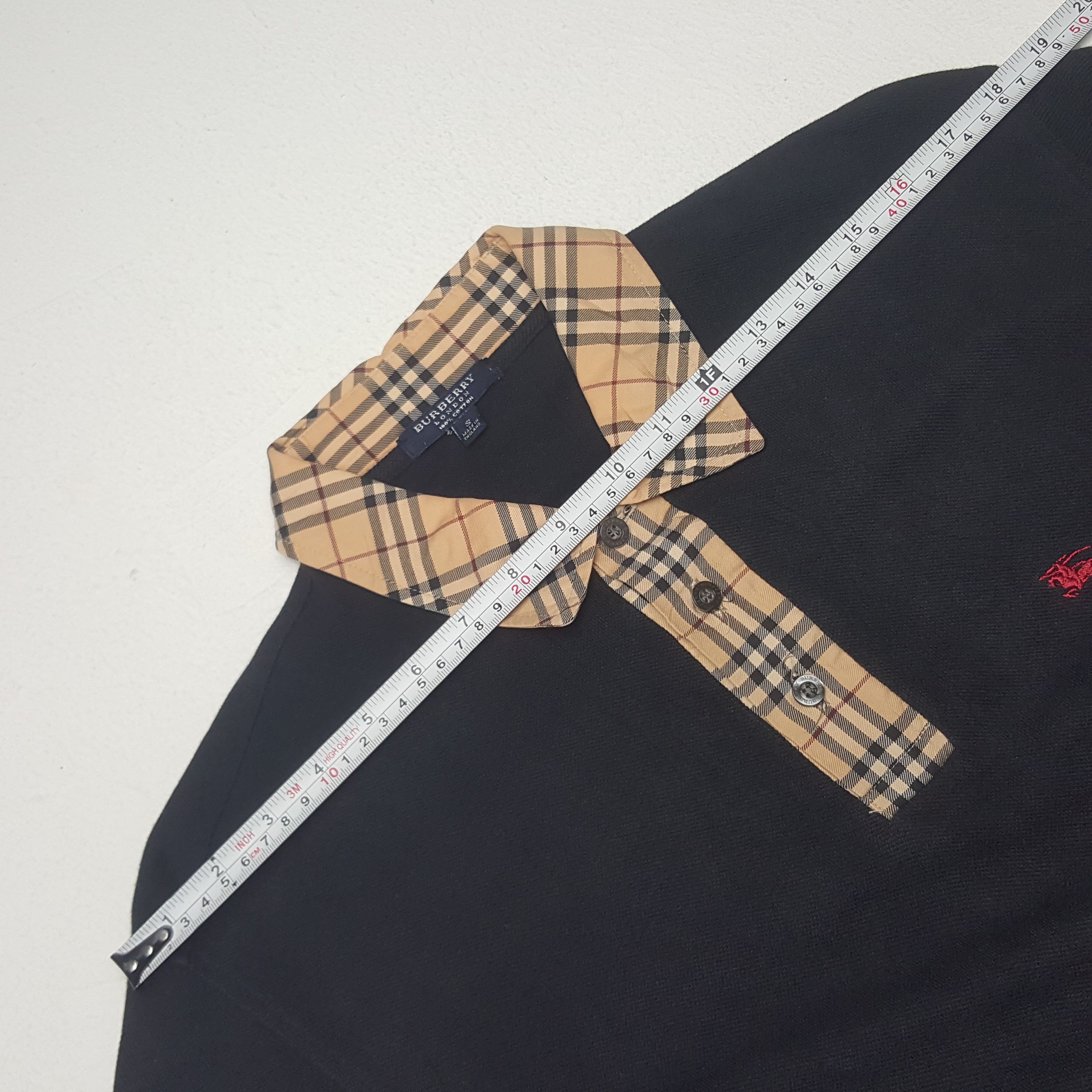 Burberry × Vintage Vintage Burberry London Nova Check Polo Shirt Size US S / EU 44-46 / 1 - 8 Thumbnail