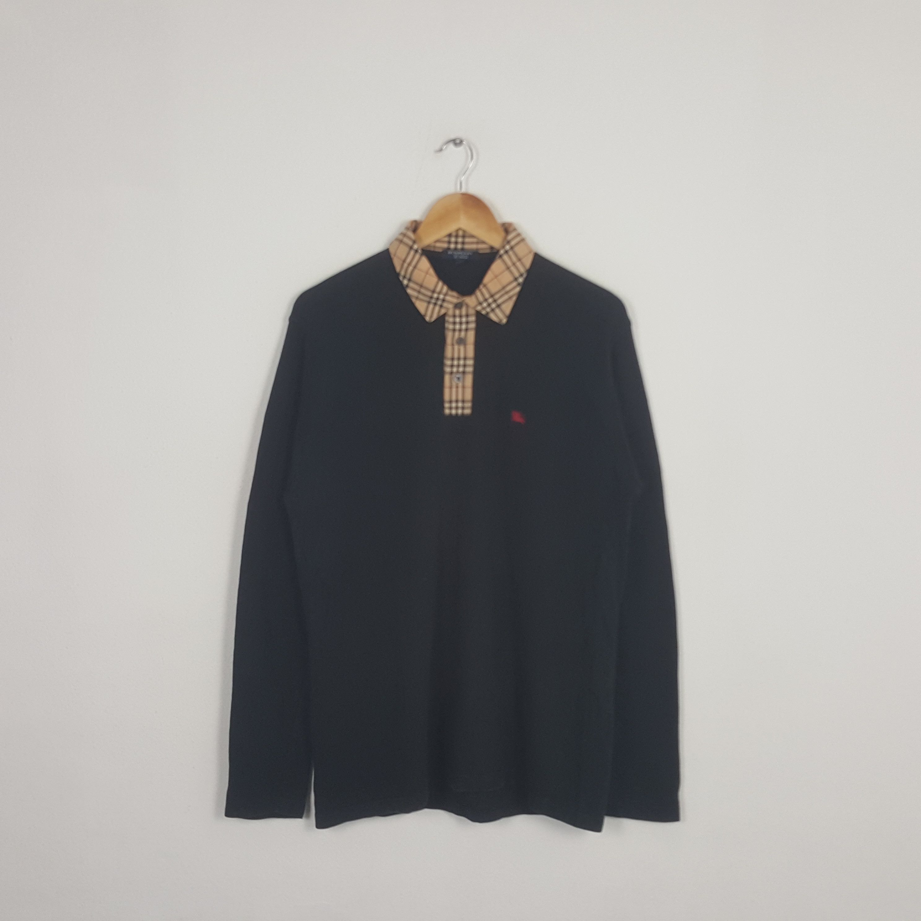 Burberry × Vintage Vintage Burberry London Nova Check Polo Shirt Size US S / EU 44-46 / 1 - 1 Thumbnail