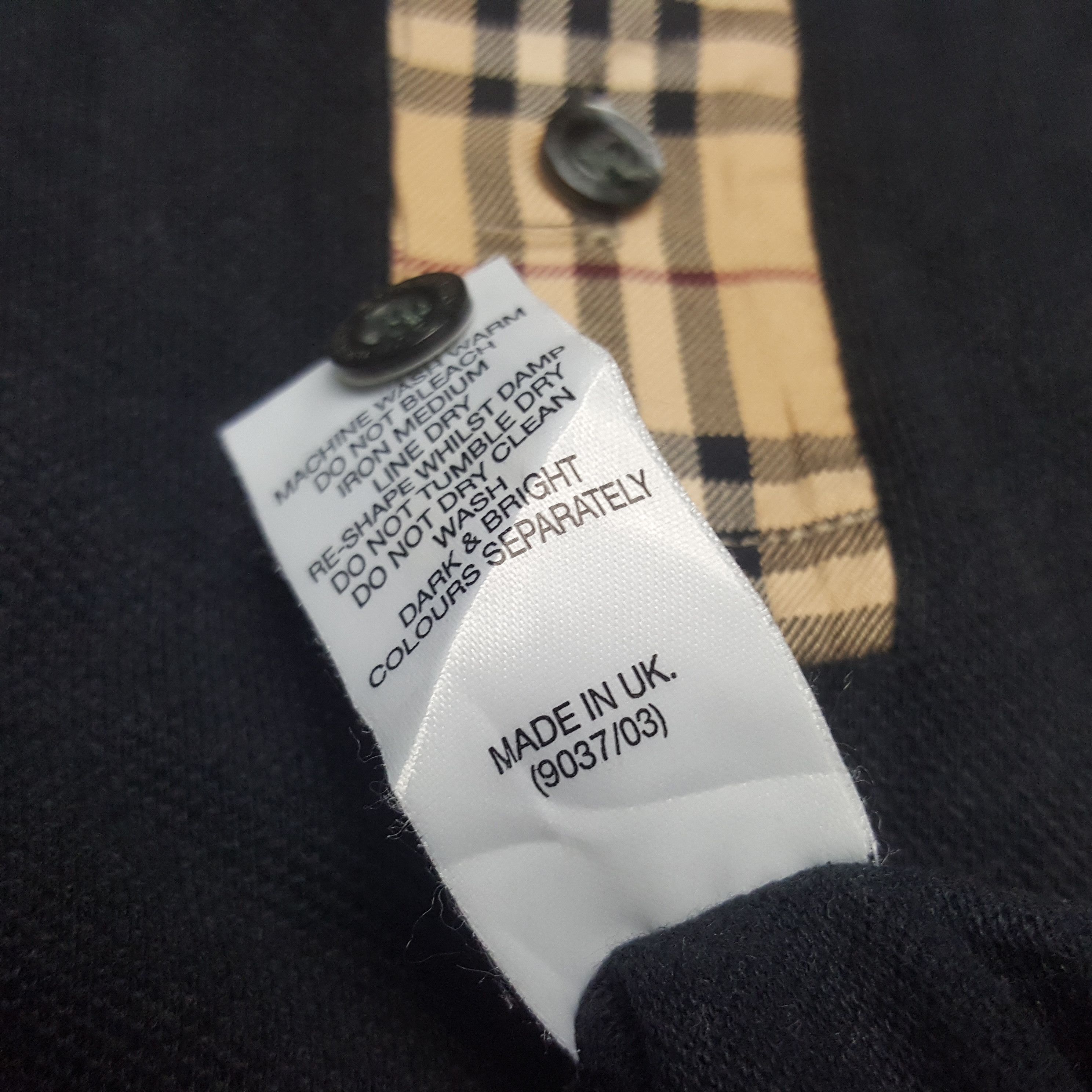Burberry × Vintage Vintage Burberry London Nova Check Polo Shirt Size US S / EU 44-46 / 1 - 7 Thumbnail