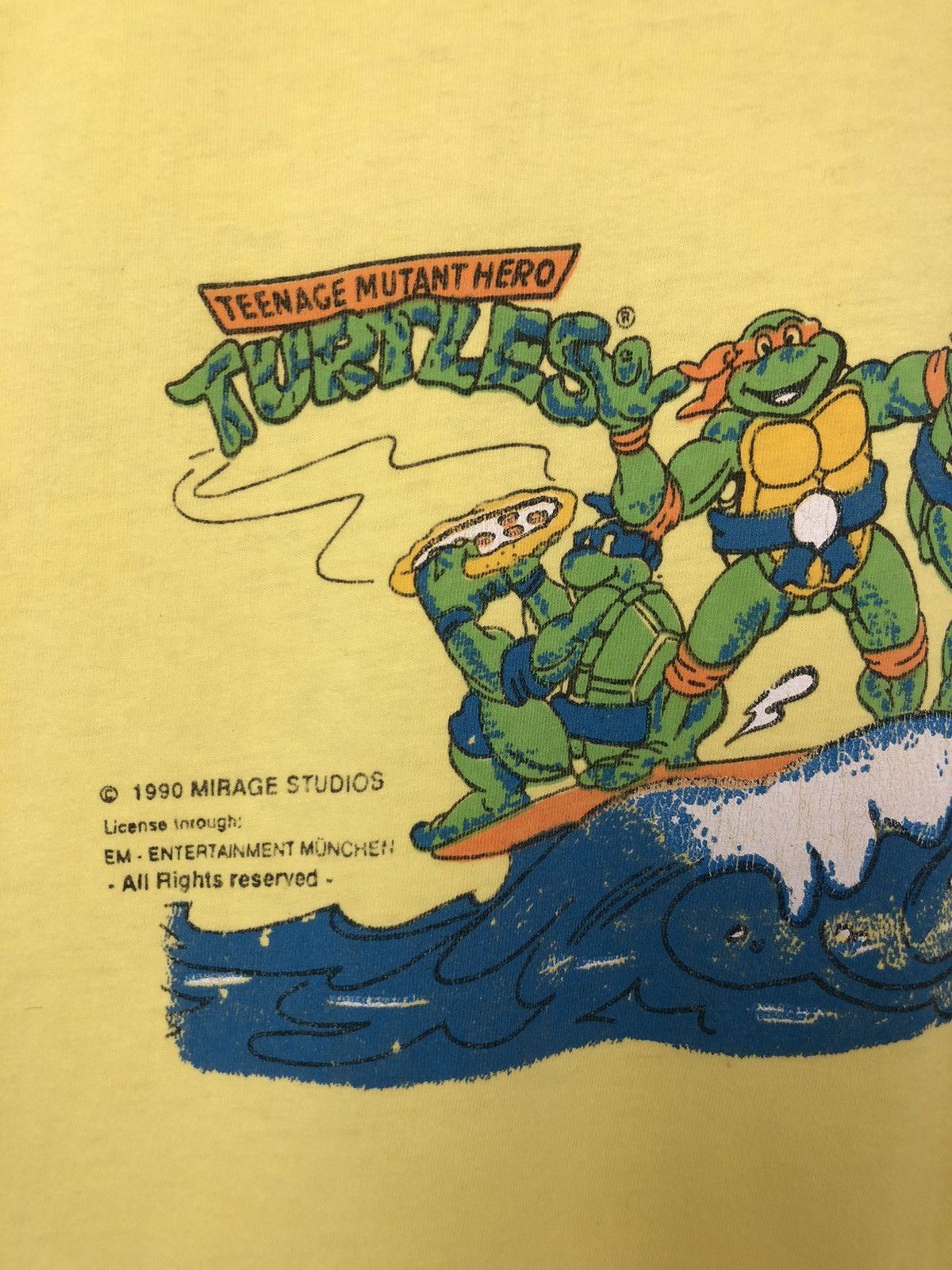 Cartoon Network × Nintendo × Vintage 1990 Teenager Mutant Turtles Vintage Tee Size US M / EU 48-50 / 2 - 5 Thumbnail