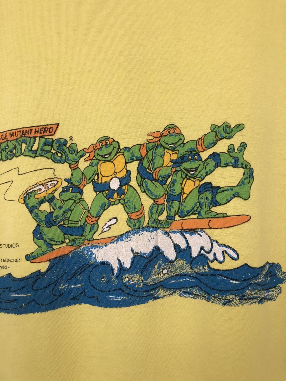 Cartoon Network × Nintendo × Vintage 1990 Teenager Mutant Turtles Vintage Tee Size US M / EU 48-50 / 2 - 2 Thumbnail