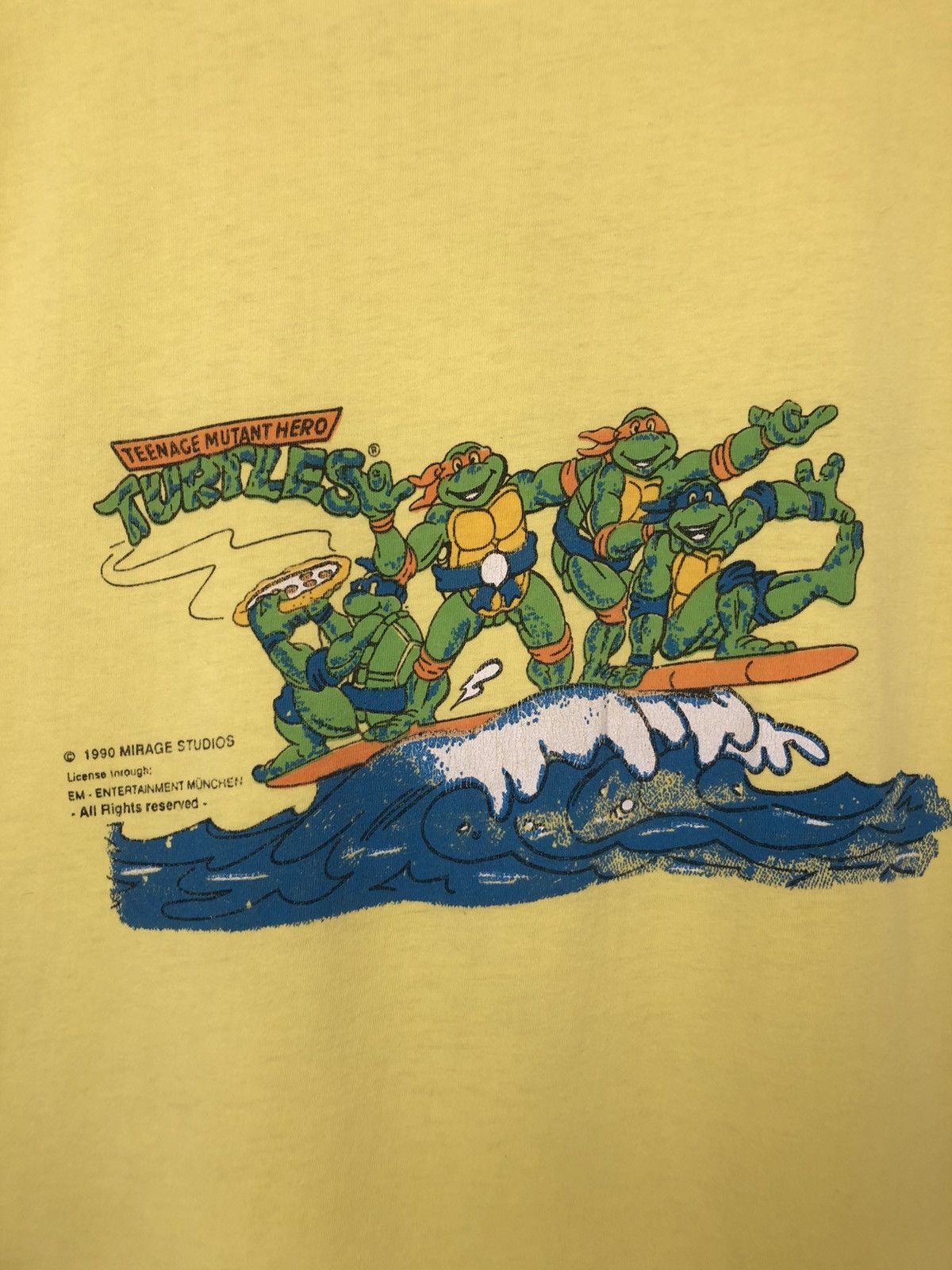 Cartoon Network × Nintendo × Vintage 1990 Teenager Mutant Turtles Vintage Tee Size US M / EU 48-50 / 2 - 4 Thumbnail
