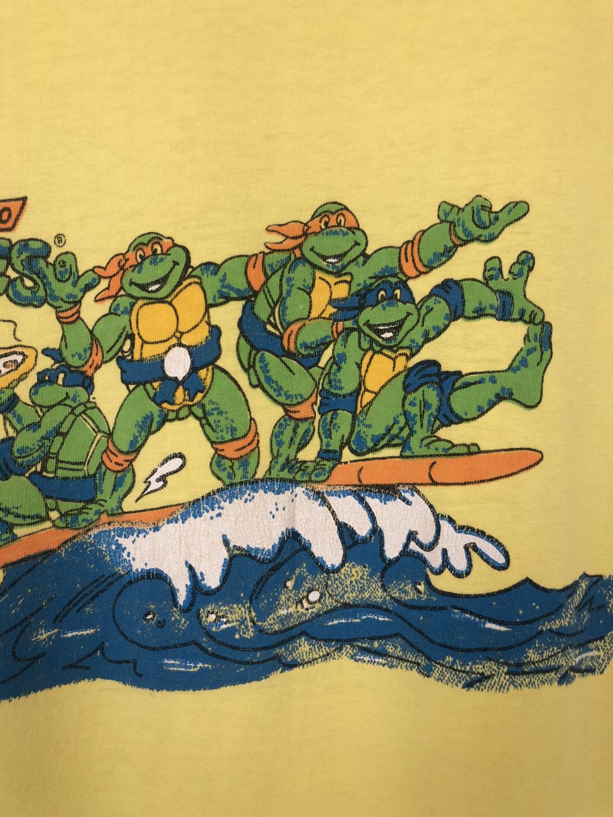 Cartoon Network × Nintendo × Vintage 1990 Teenager Mutant Turtles Vintage Tee Size US M / EU 48-50 / 2 - 3 Thumbnail