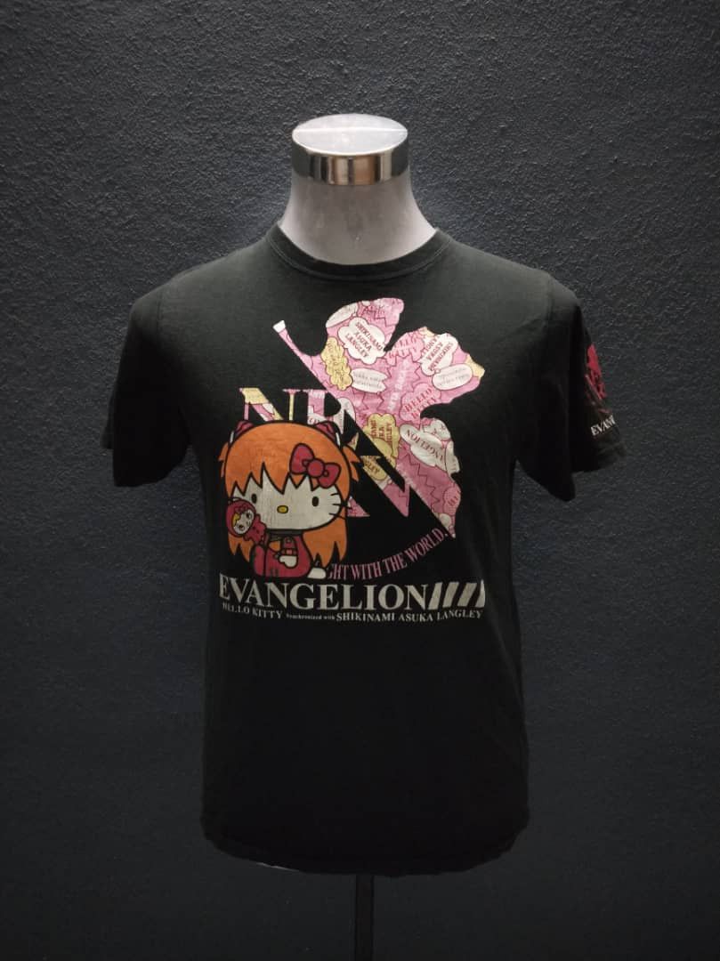 Evangelion x Hello Kitty Asuka Anime Manga Shirt