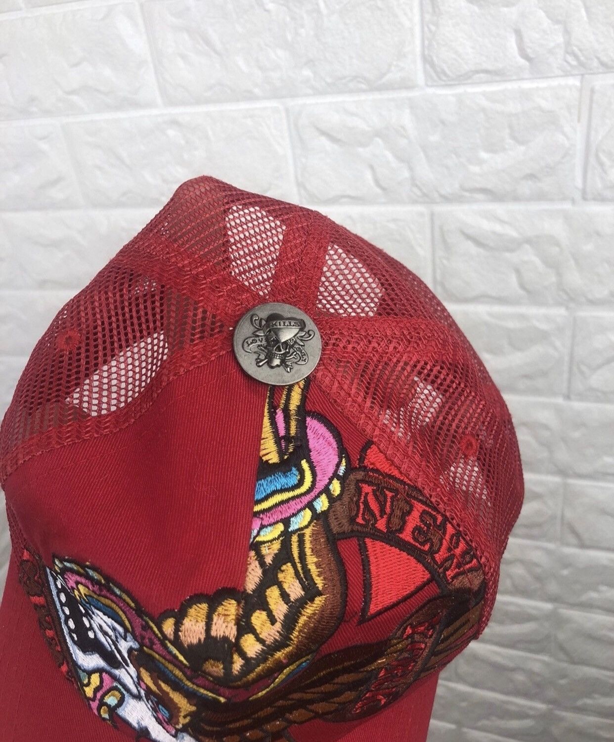 Christian Audigier × Ed Hardy Ed Hardy Trucker Hat Cap Y2K Size ONE SIZE - 7 Thumbnail
