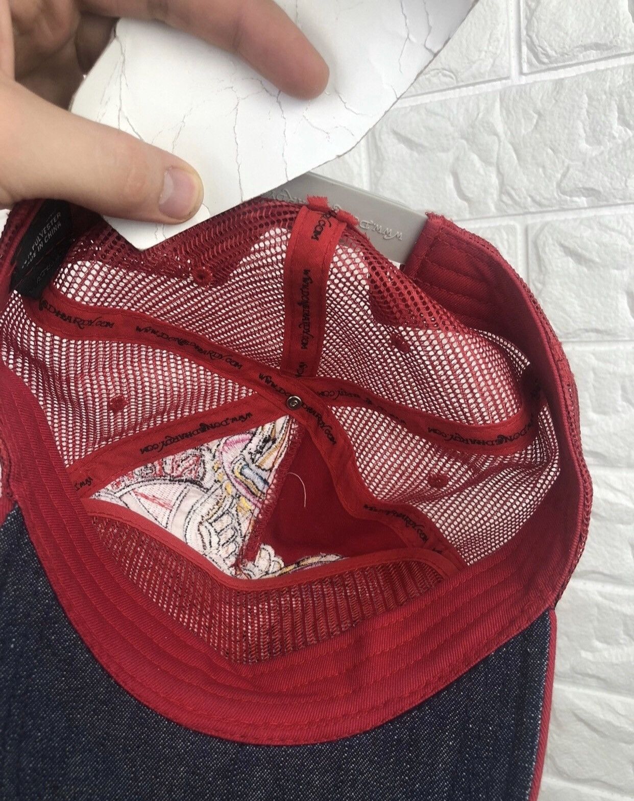 Christian Audigier × Ed Hardy Ed Hardy Trucker Hat Cap Y2K Size ONE SIZE - 12 Thumbnail