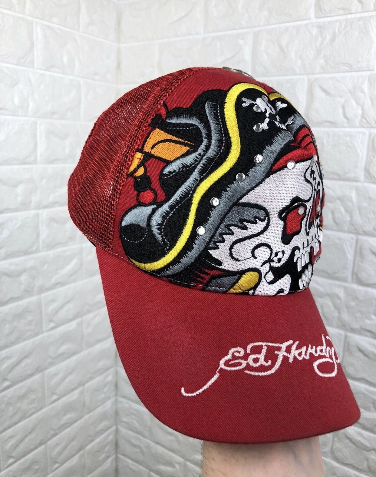 Christian Audigier × Ed Hardy Ed Hardy Trucker Hat Cap Size ONE SIZE - 3 Thumbnail