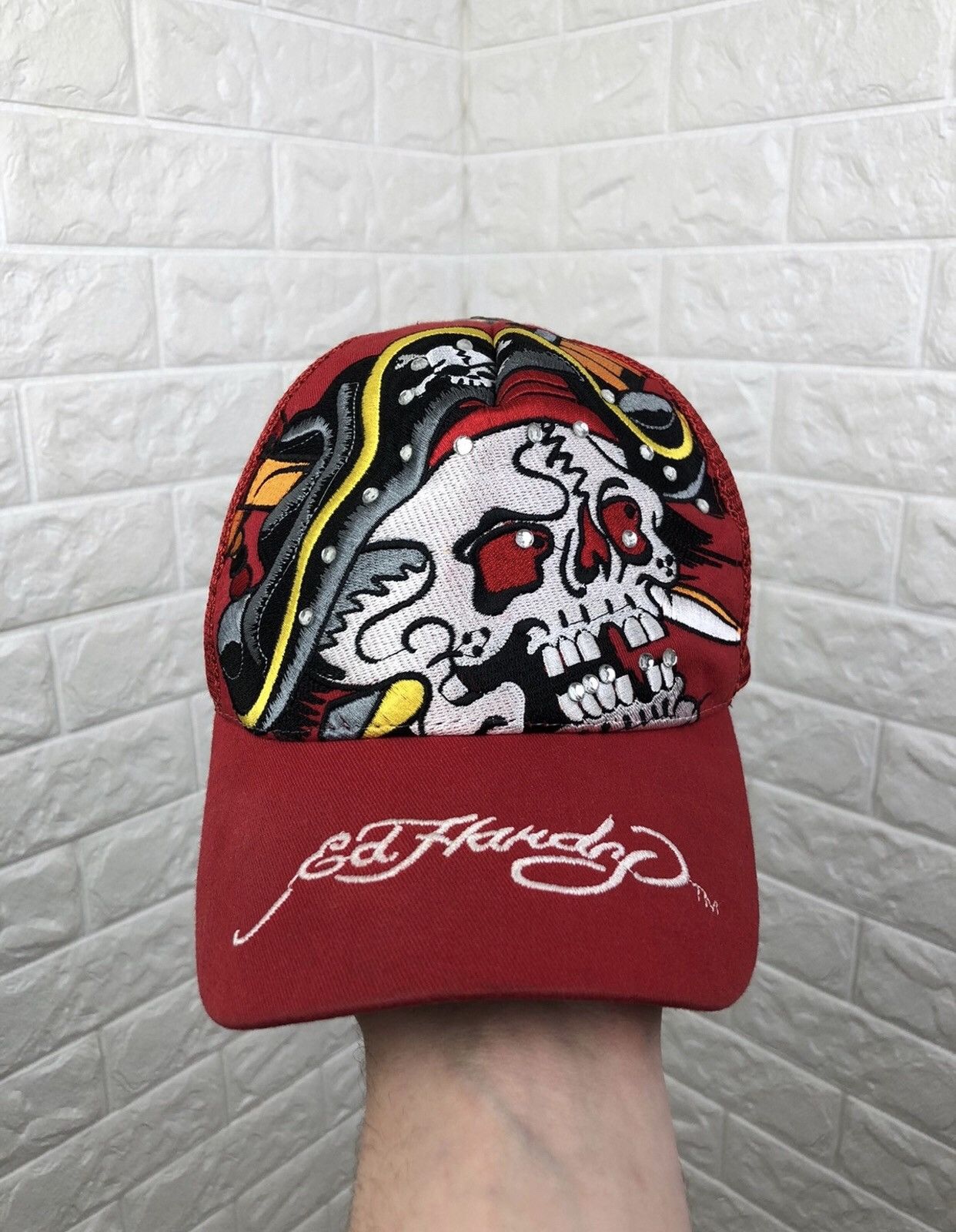 Christian Audigier × Ed Hardy Ed Hardy Trucker Hat Cap Size ONE SIZE - 1 Thumbnail