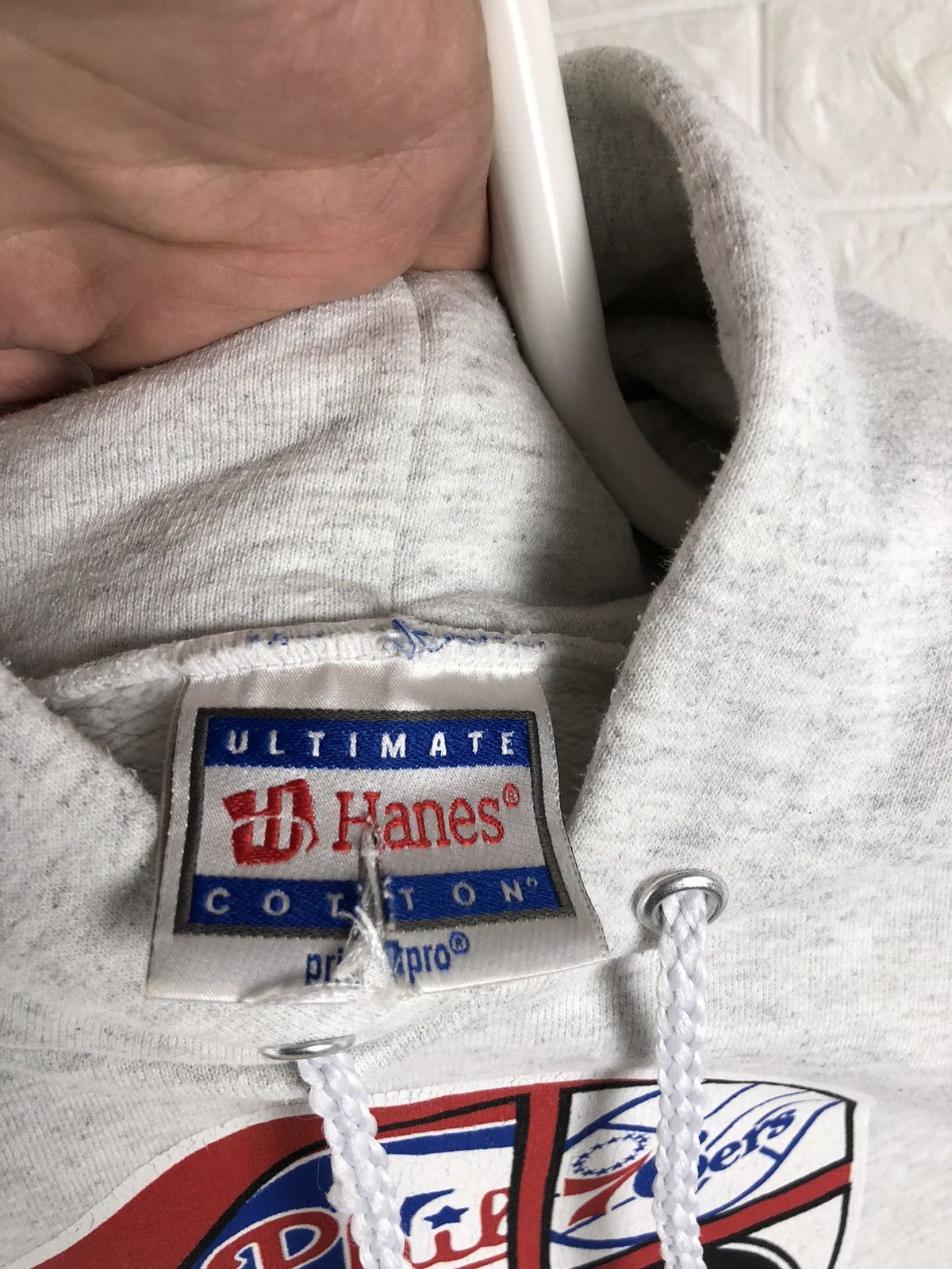 Hanes × NBA × Vintage Vintage 76ers Hoodie Sweatshirt Big logo size S Size US S / EU 44-46 / 1 - 10 Thumbnail