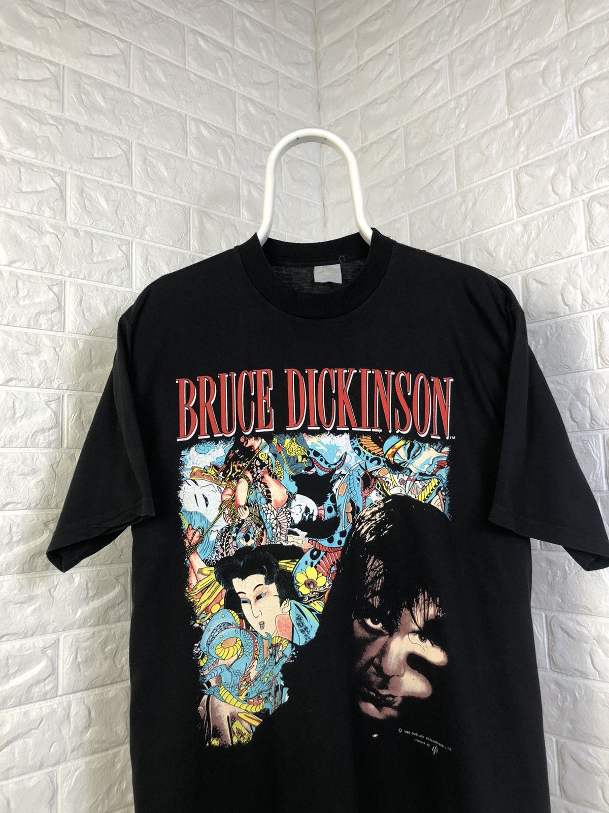 Band Tees × Iron Maiden × Vintage Vintage BRUCE DICKINSON 1990 Tattoed Millionare IRON MAIDEN Size US XL / EU 56 / 4 - 2 Thumbnail