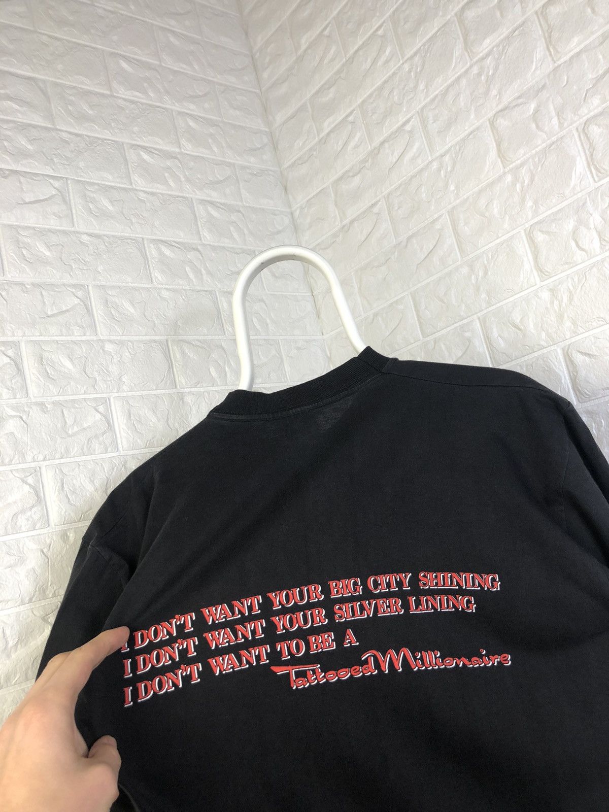 Band Tees × Iron Maiden × Vintage Vintage BRUCE DICKINSON 1990 Tattoed Millionare IRON MAIDEN Size US XL / EU 56 / 4 - 11 Thumbnail