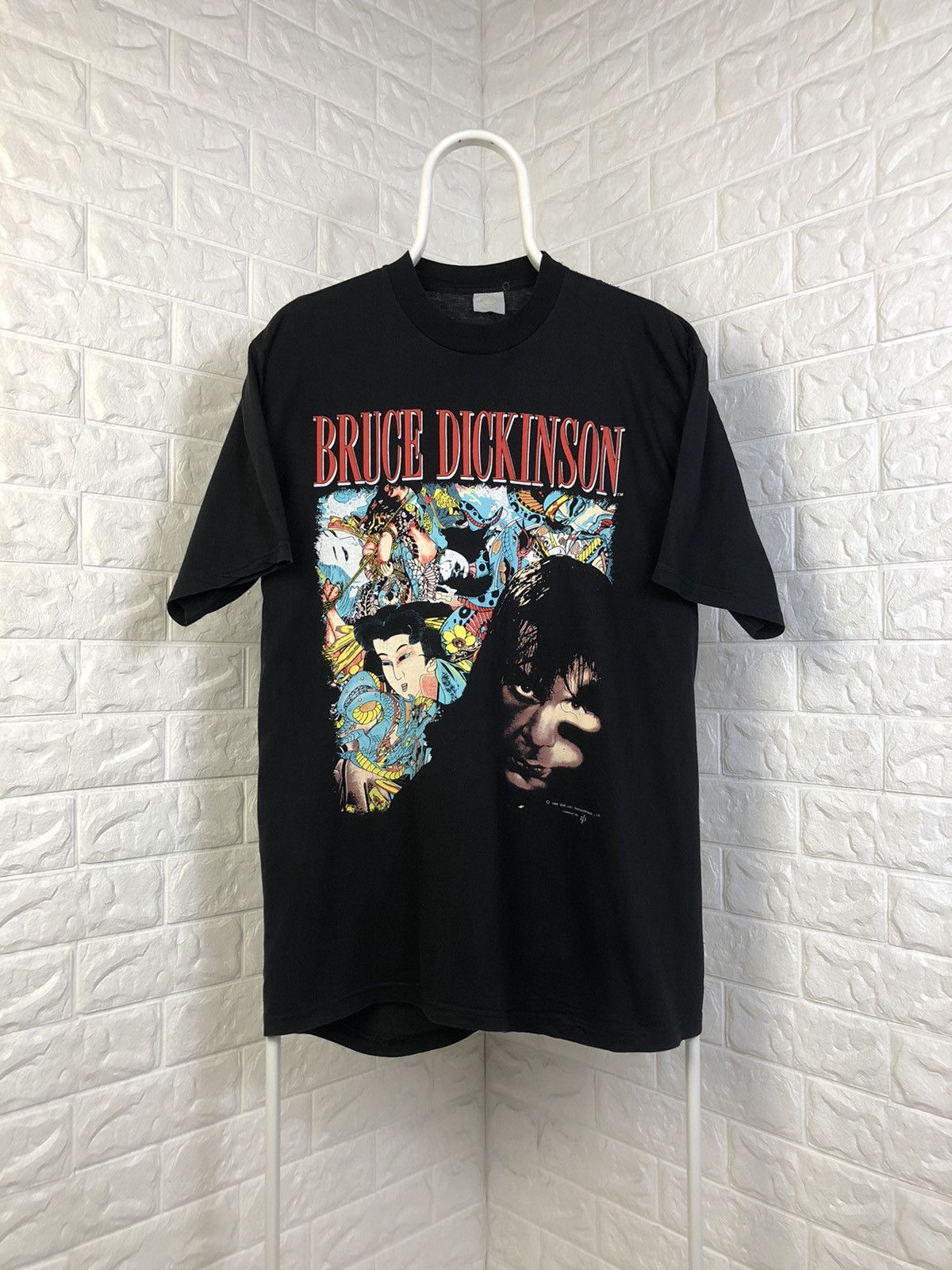 Band Tees × Iron Maiden × Vintage Vintage BRUCE DICKINSON 1990 Tattoed Millionare IRON MAIDEN Size US XL / EU 56 / 4 - 1 Thumbnail