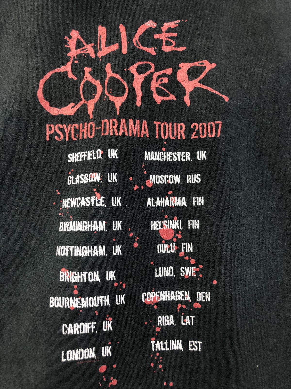 Band Tees × Vintage ALICE COOPER 2007 PSYCHO-DRAMA TOUR TEE Size US XL / EU 56 / 4 - 13 Thumbnail
