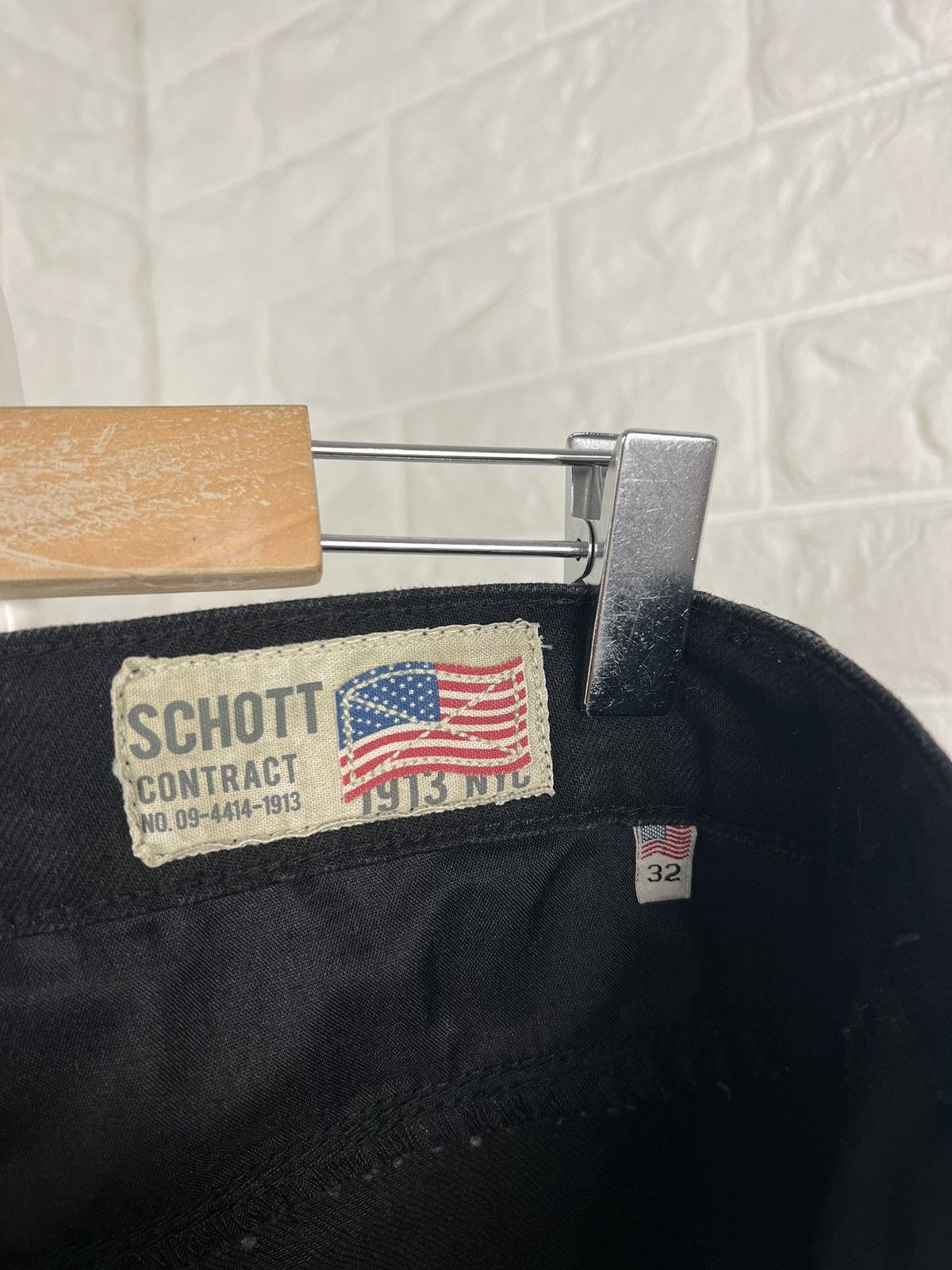Schott × Vintage Schott Black Jeans Size US 32 / EU 48 - 6 Thumbnail