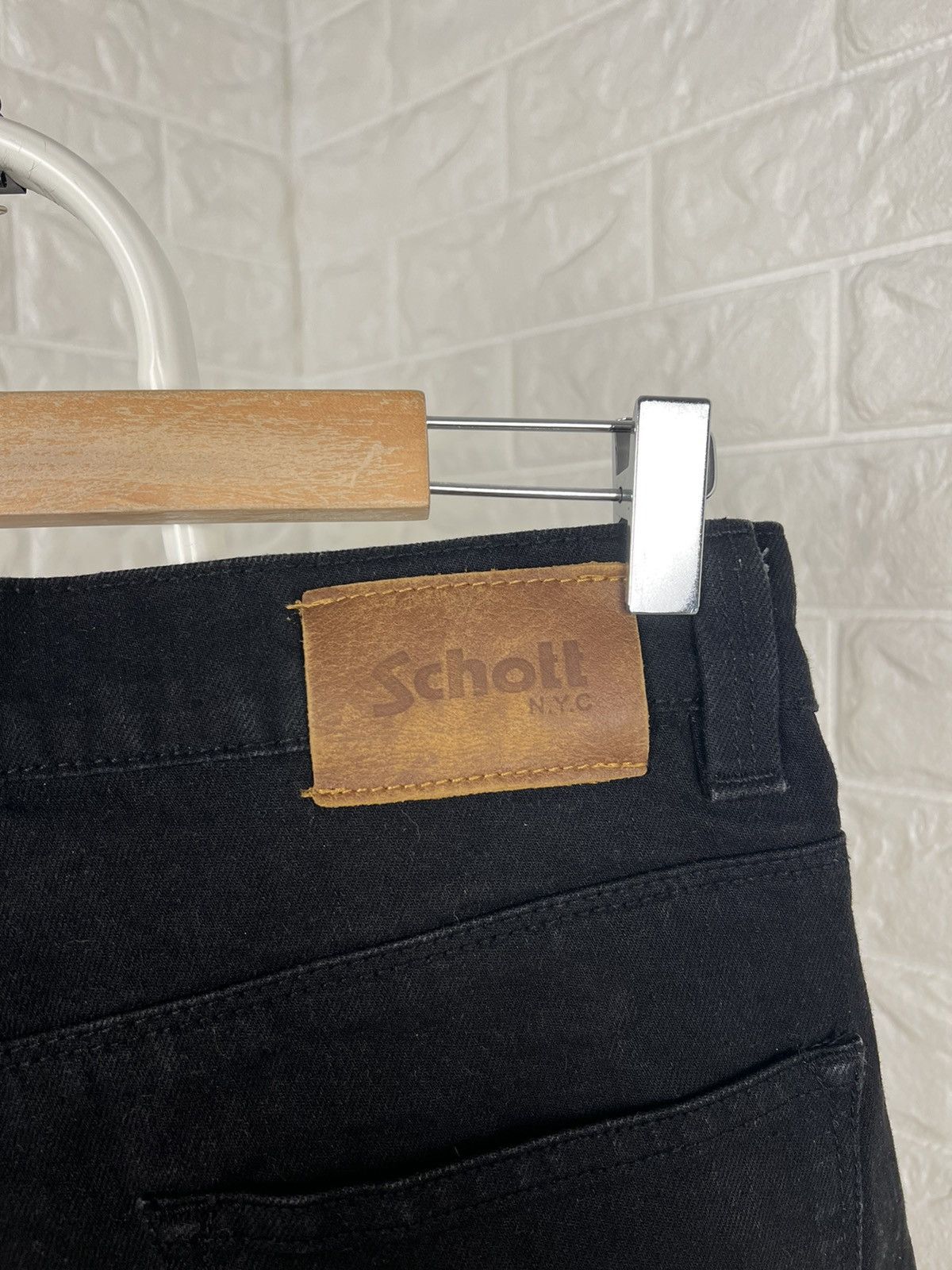 Schott × Vintage Schott Black Jeans Size US 32 / EU 48 - 4 Thumbnail