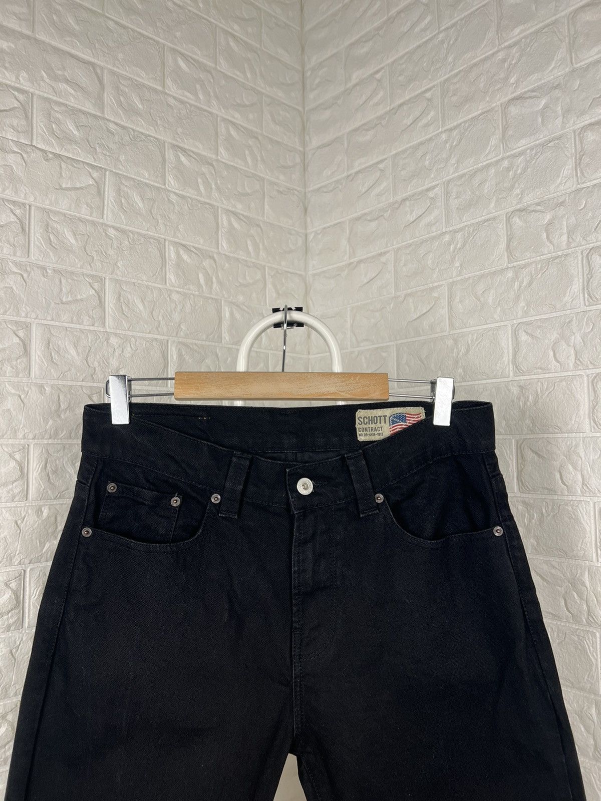 Schott × Vintage Schott Black Jeans Size US 32 / EU 48 - 5 Thumbnail