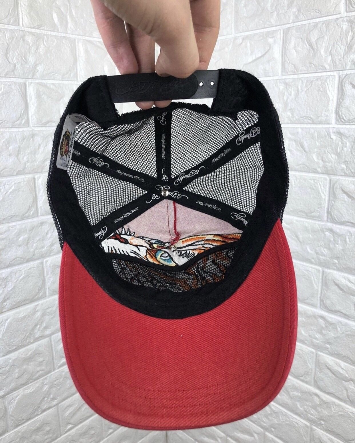 Christian Audigier × Ed Hardy Ed Hardy Trucker Hat Cap Y2K Size ONE SIZE - 10 Thumbnail