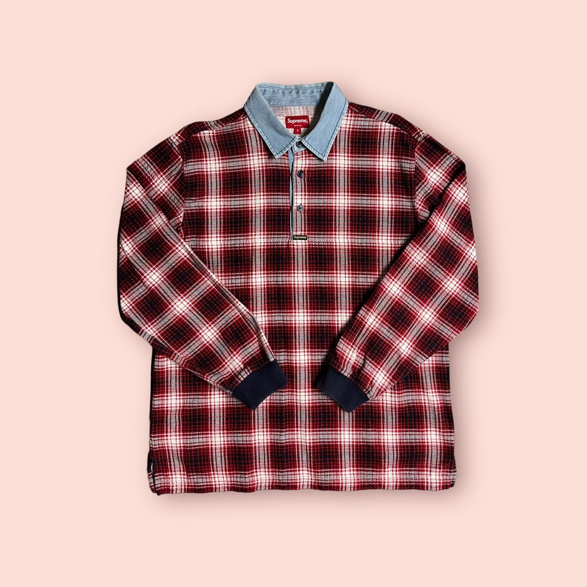 Supreme Supreme Shadow Plaid Rugby - Small Size US S / EU 44-46 / 1 - 1 Thumbnail