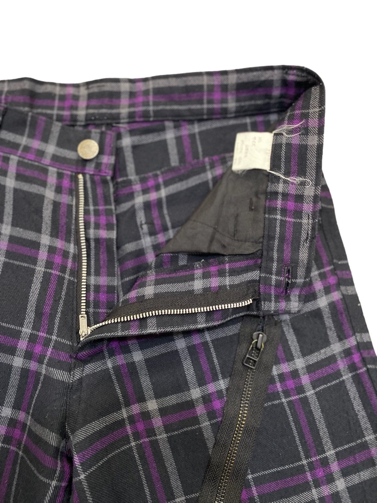Japanese Brand SECRET AGENTS japan designer tartan plaid punk zipper pant Size 28" / US 6 / IT 42 - 3 Thumbnail