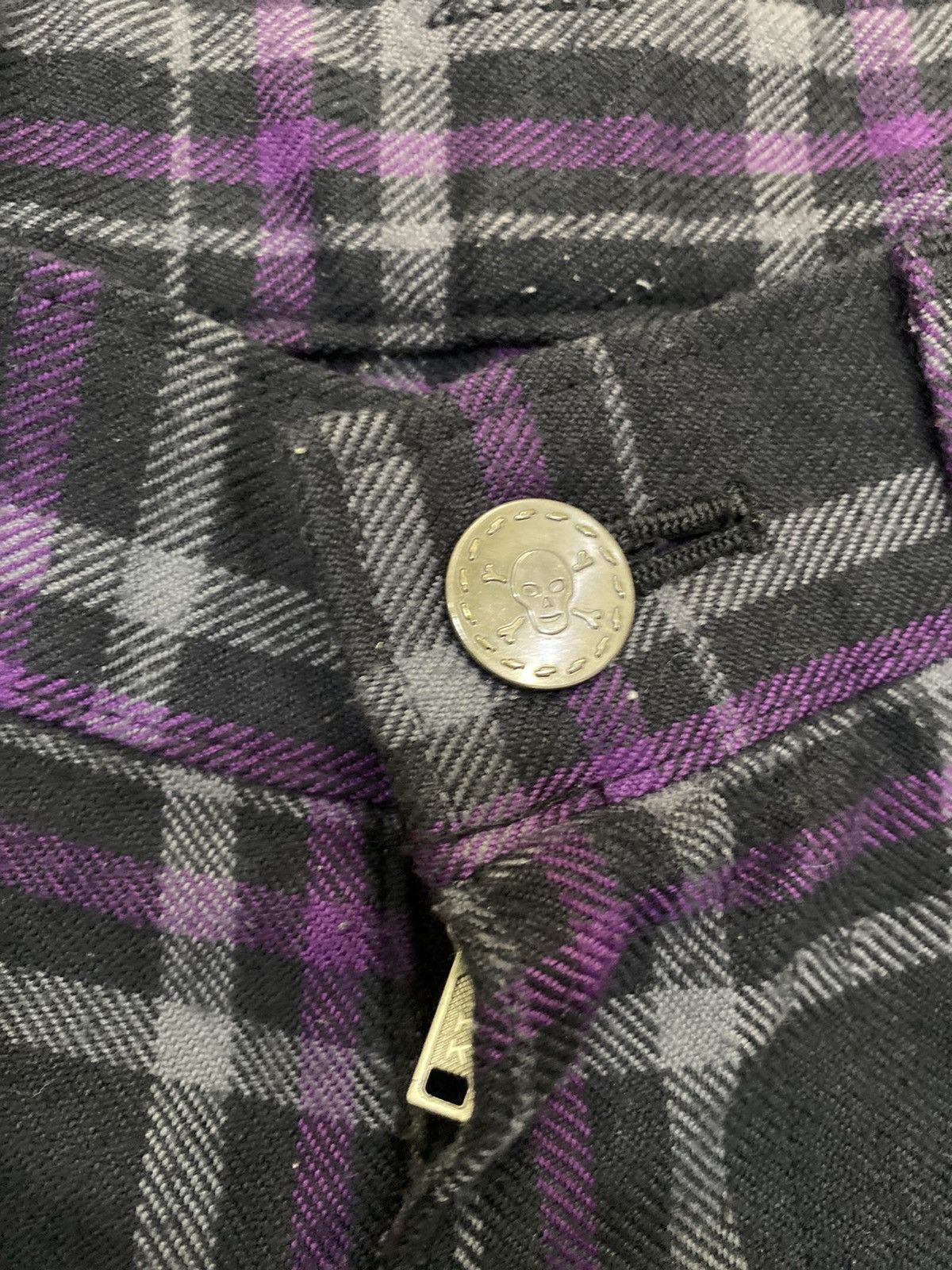 Japanese Brand SECRET AGENTS japan designer tartan plaid punk zipper pant Size 28" / US 6 / IT 42 - 4 Thumbnail