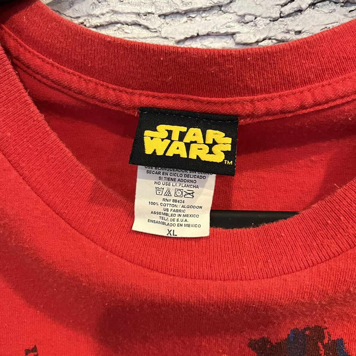 Star Wars × Vintage Vintage Star Wars Darth Vader T Shirt Size US XL / EU 56 / 4 - 2 Thumbnail