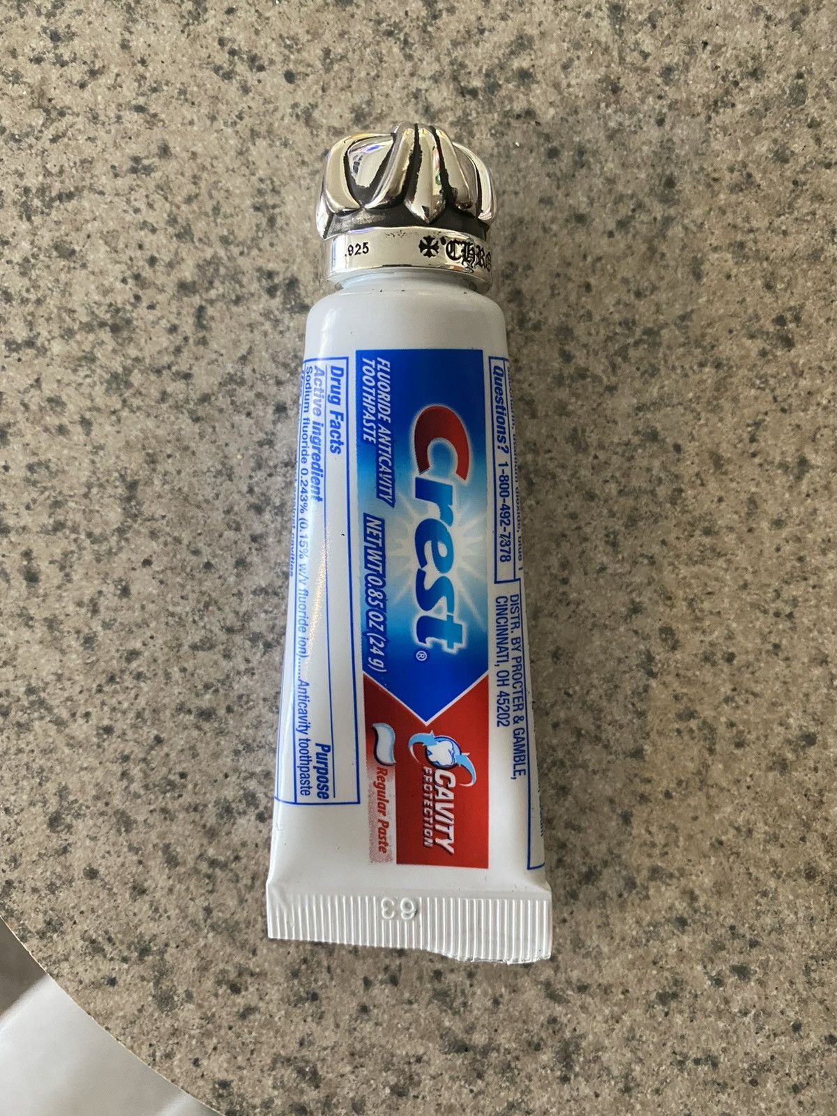 Chrome Hearts Chrome Hearts Silver Cap Toothpaste Grailed