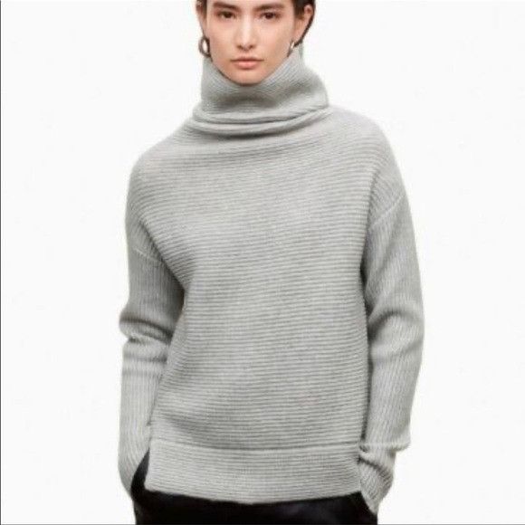Aritzia Aritzia Babaton Mika Wool Cashmere Turtleneck Sweater Grailed