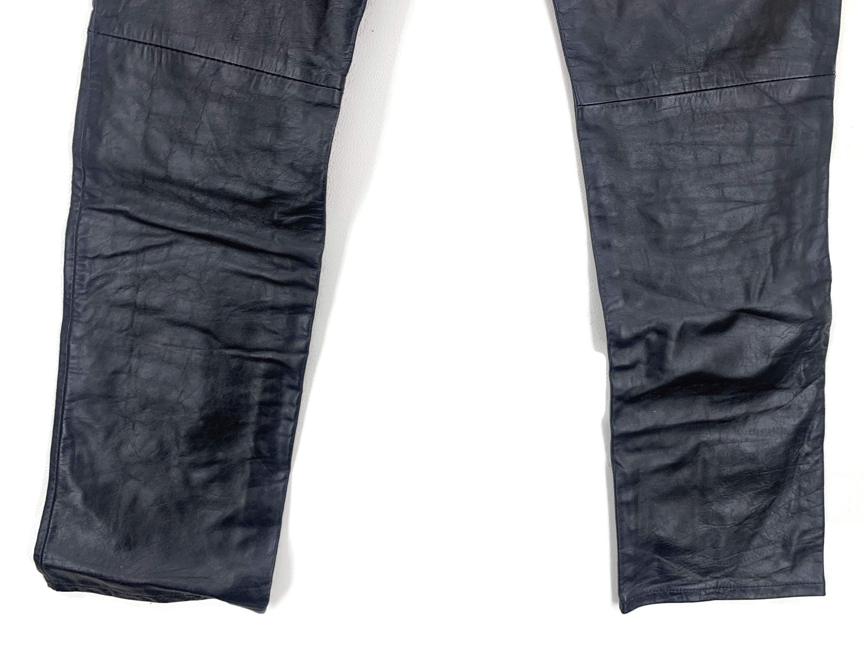 Japanese Brand Hampstead Leather Pants Shiny Black Pants Size US 28 / EU 44 - 8 Thumbnail