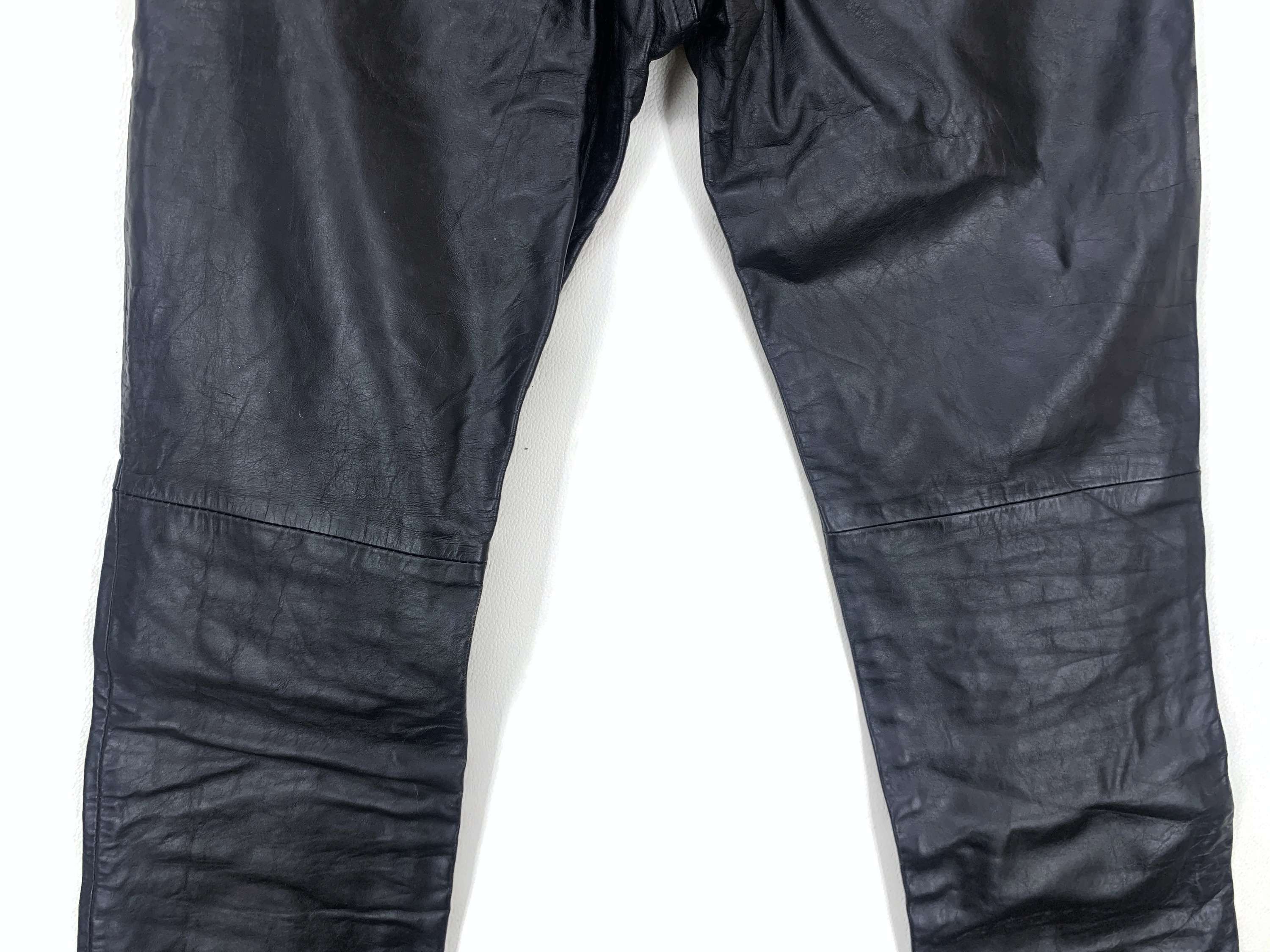Japanese Brand Hampstead Leather Pants Shiny Black Pants Size US 28 / EU 44 - 7 Thumbnail