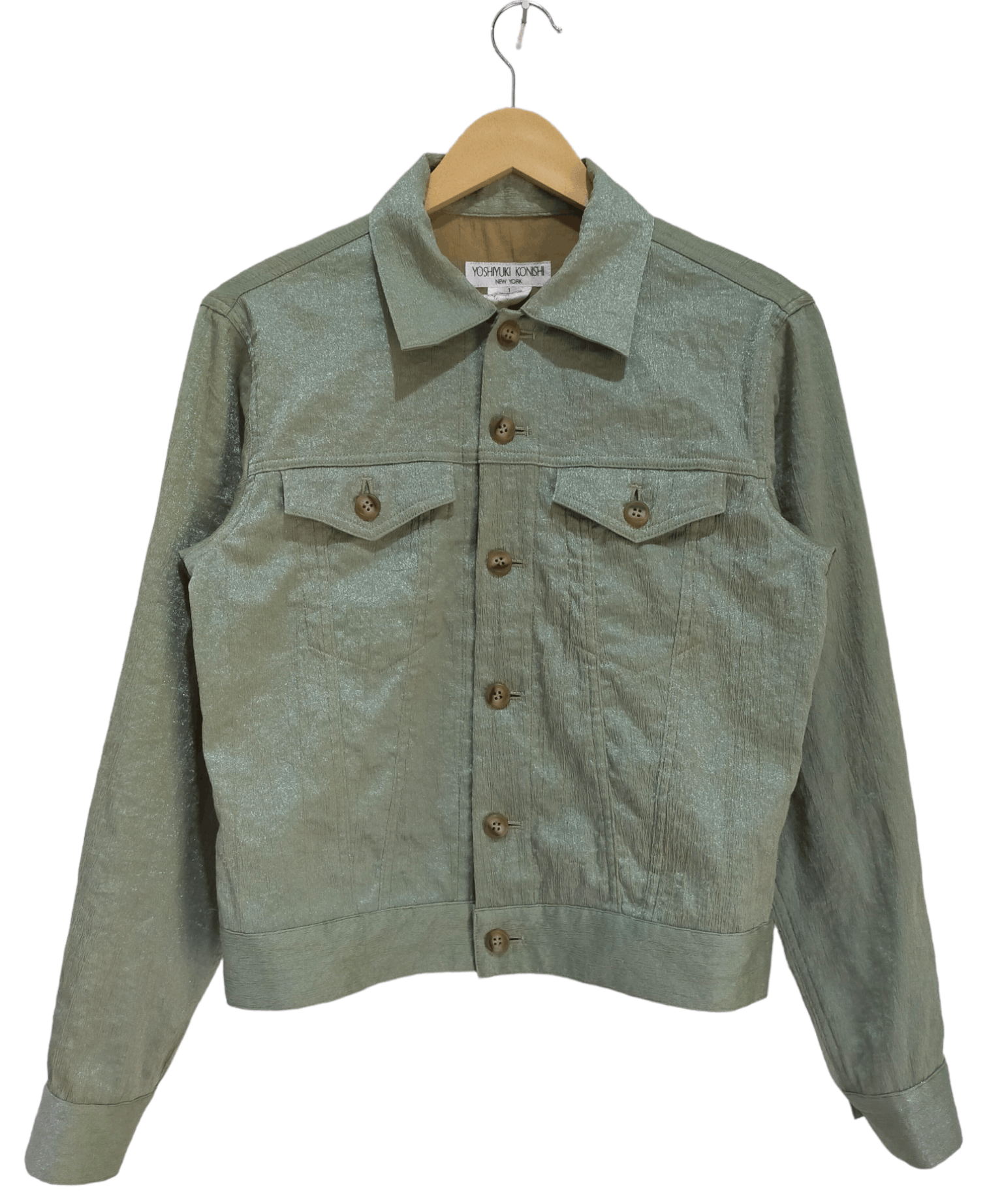 Japanese Brand Yoshiyuki Konishi New York Made In Japan Button Jacket Size US S / EU 44-46 / 1 - 1 Thumbnail