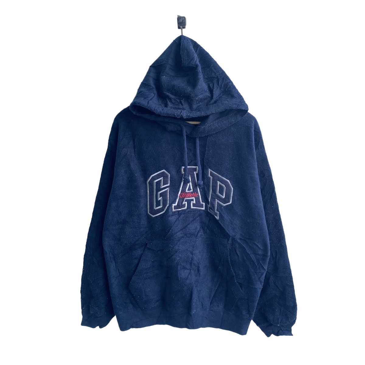 Gap Athletic Big Logo Spellout Vintage Fleece Hoodie