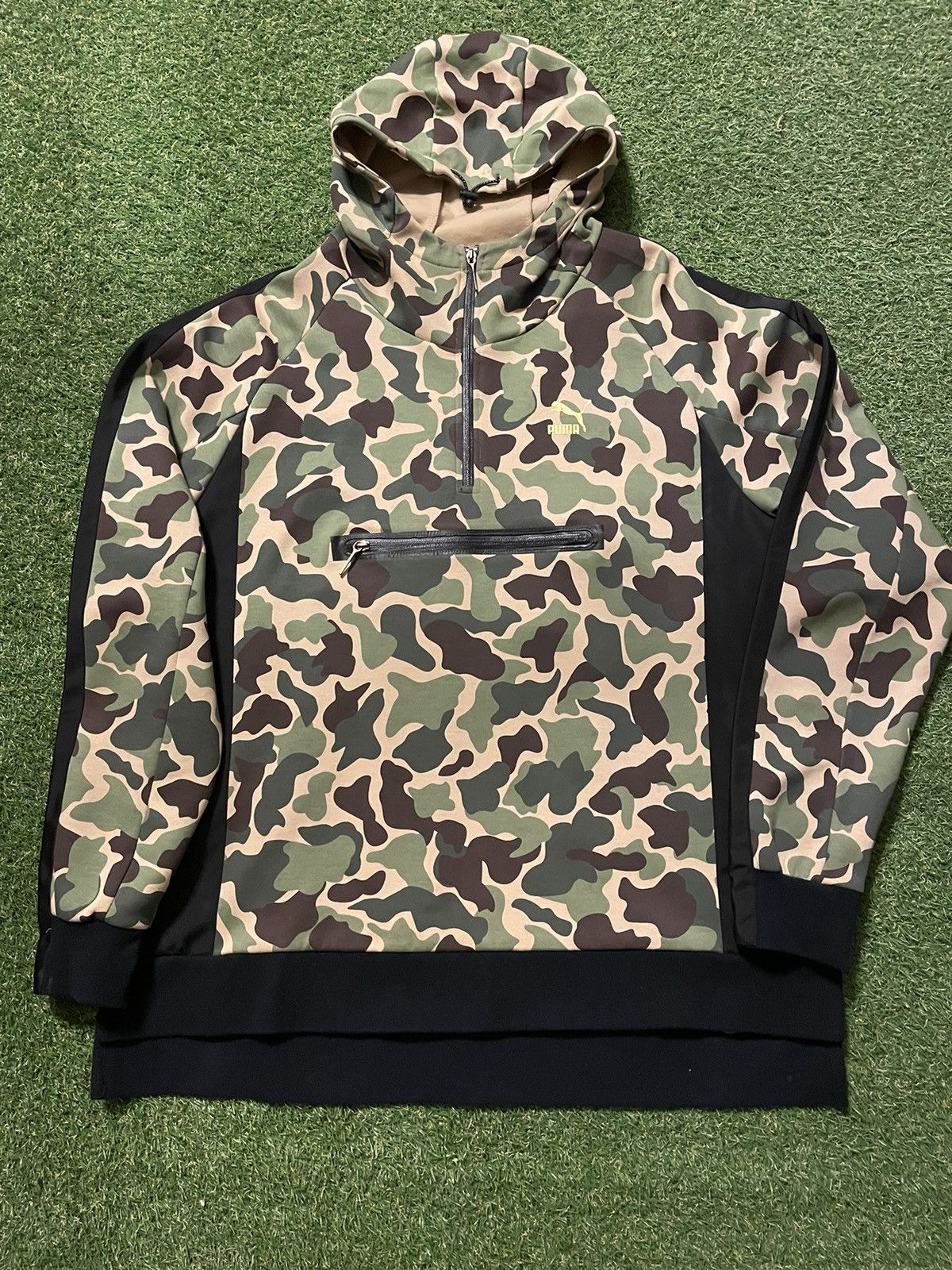 Puma Puma Half Zip Tech Hoodie (Camo) Size US XXL / EU 58 / 5 - 1 Thumbnail