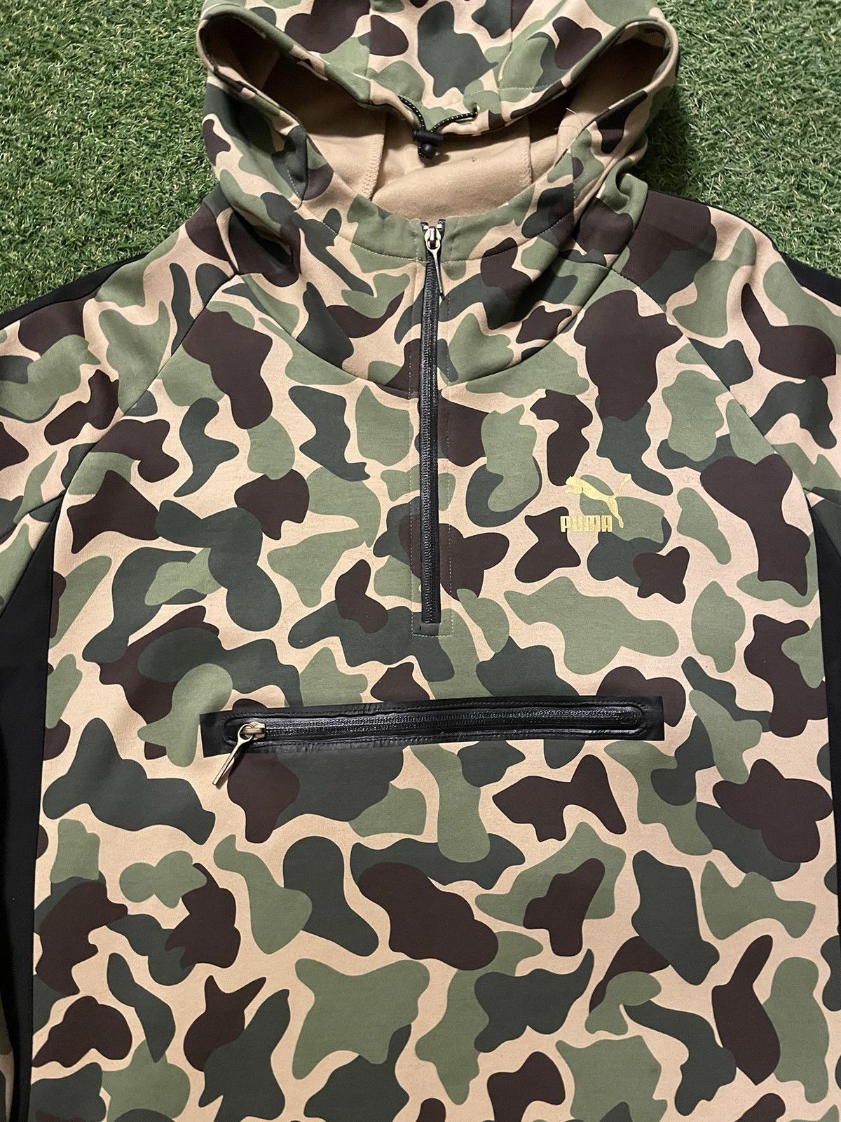 Puma Puma Half Zip Tech Hoodie (Camo) Size US XXL / EU 58 / 5 - 2 Thumbnail