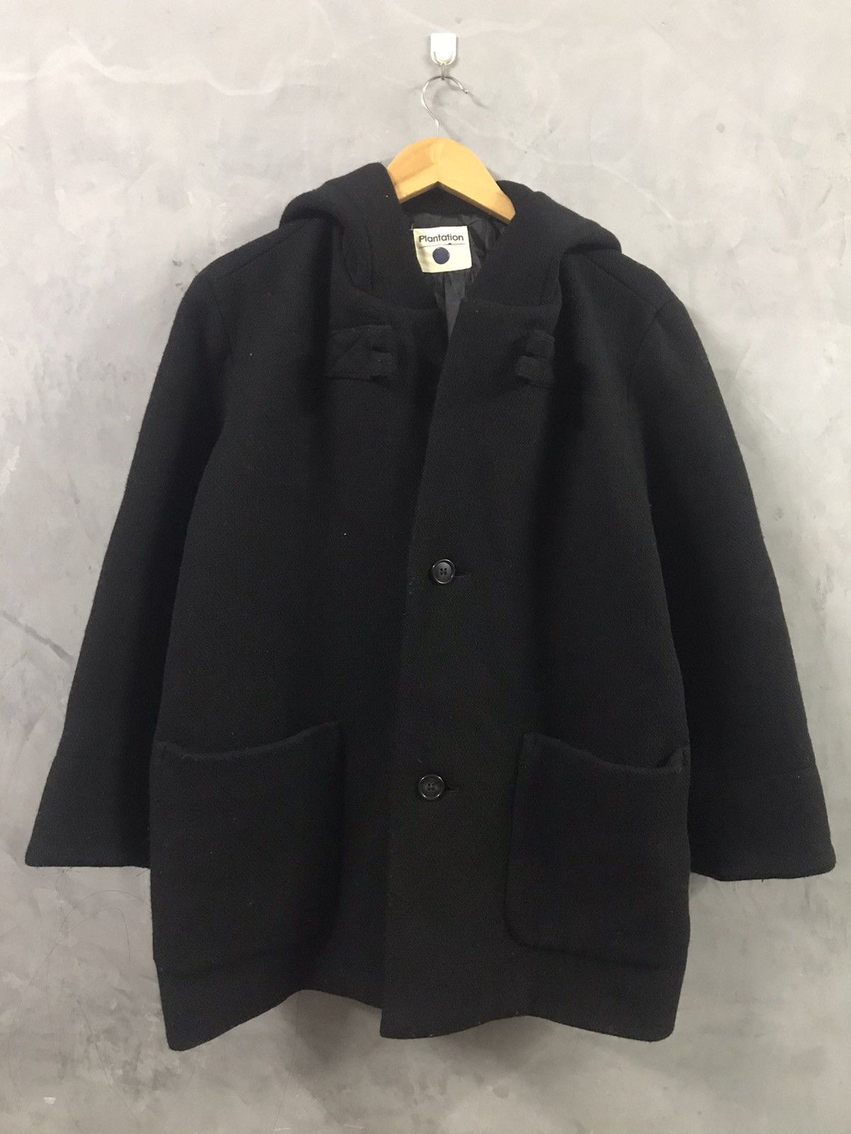 Issey Miyake “ PLANTATION “ - Wool Navy Chore Hoodie Jacket Size US M / EU 48-50 / 2 - 1 Thumbnail