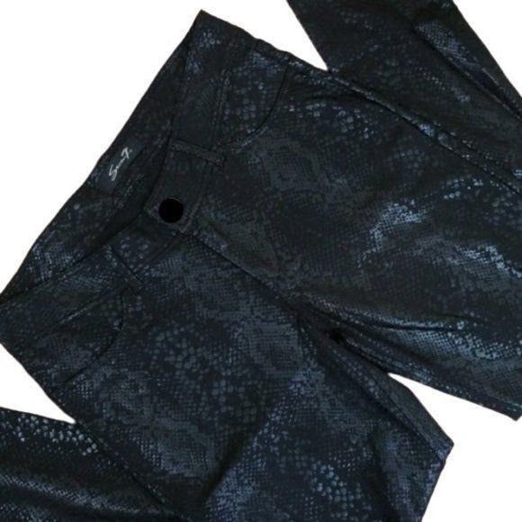 Seven 7 Seven 7 Luxe Black Python Skinny Pants size 20 | Grailed