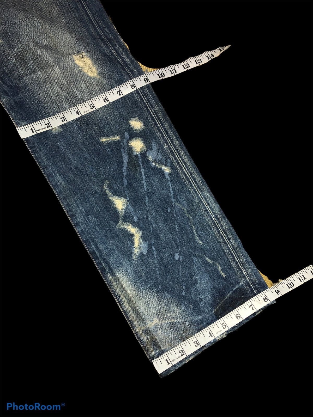 Japanese Brand SOUL OF FREEDOM DISTRESSED WASHED BLUE DENIM Size US 32 / EU 48 - 7 Thumbnail