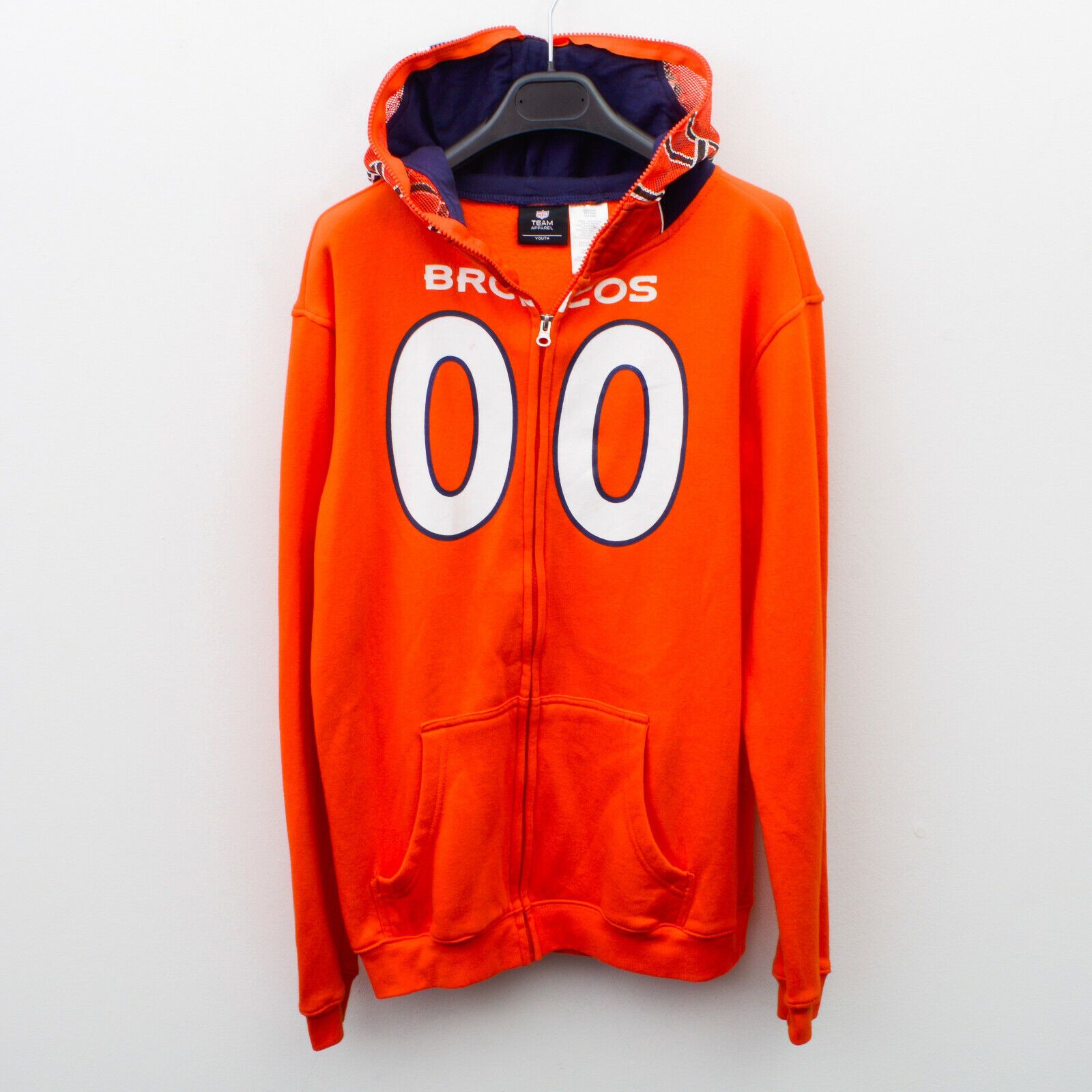 NFL Denver Broncos Youth XL Boys Hoodie Jumper Sweatshirt Jacket Size US XXS / EU 40 - 1 Thumbnail