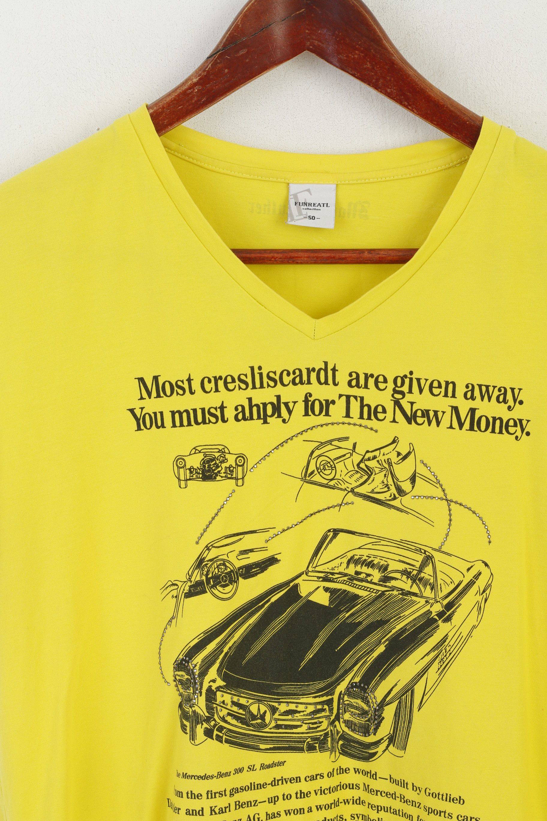 Vintage Funreatl Men 50 M Shirt Mercedes Benz 300 SL Top 7296 Size US M / EU 48-50 / 2 - 2 Thumbnail