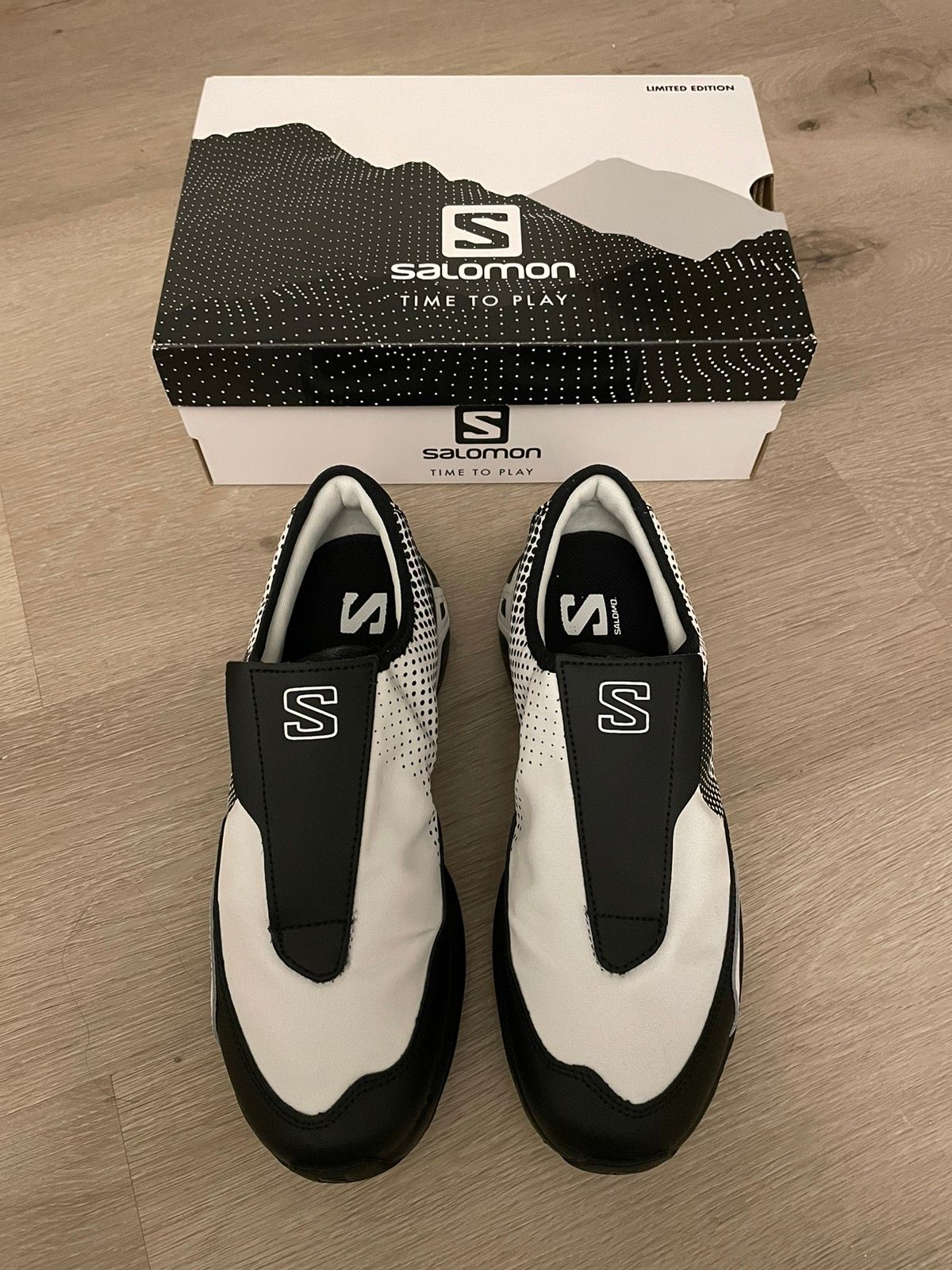 Pre-owned Salomon Cdg Comme Des Garcons Sr901e Men's Us 9 Shoes In White