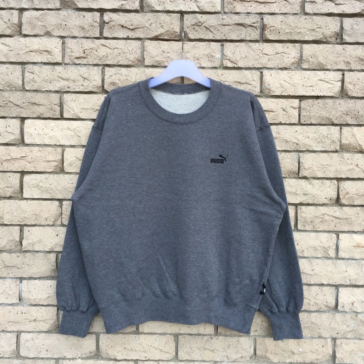 Puma × Vintage PUMA sweatshirt embroidered small logo. Oversized Size US L / EU 52-54 / 3 - 1 Thumbnail