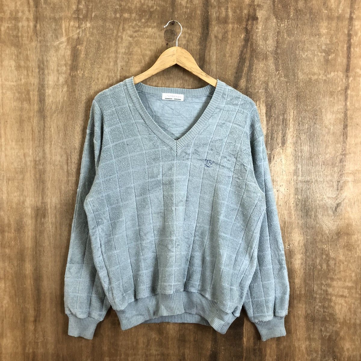 Lindbergh × Vintage Lindbergh Blue Knitwear Sweater #107 Size US L / EU 52-54 / 3 - 1 Thumbnail