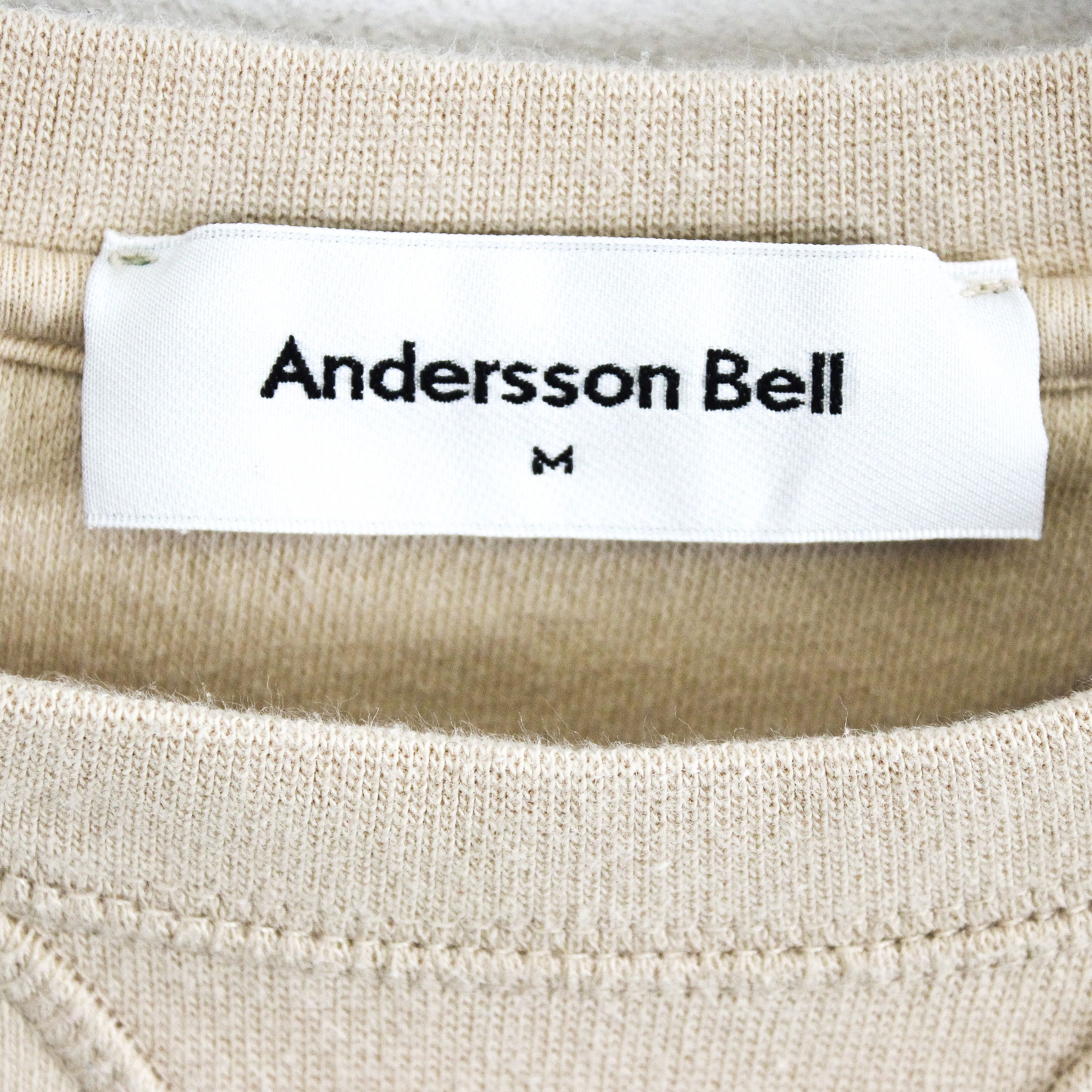 Andersson Bell × Stitch's Jeans M Sweatshirt Crop Pullover Beige Sweater Cotton Jumper Crew Size M / US 6-8 / IT 42-44 - 5 Thumbnail