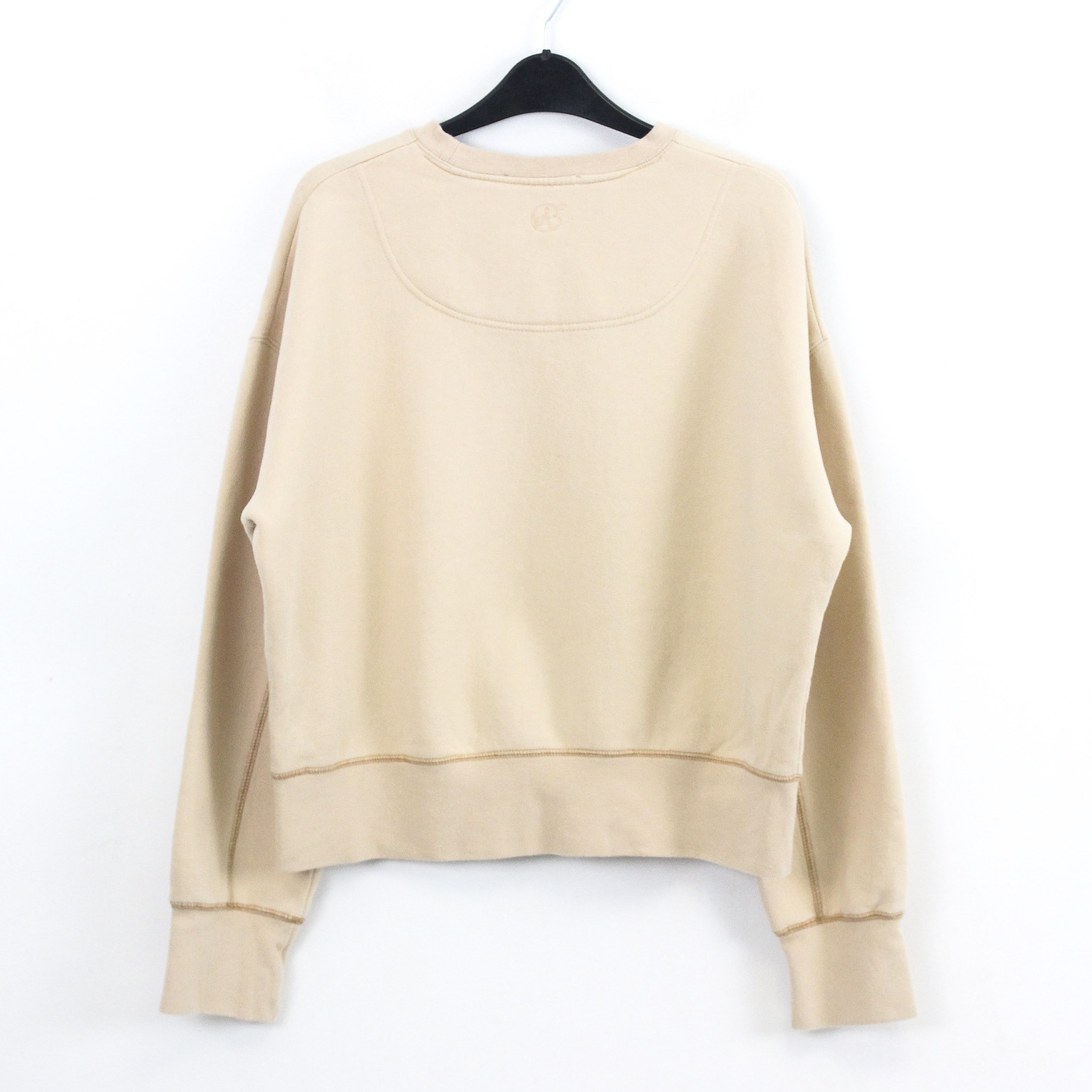 Andersson Bell × Stitch's Jeans M Sweatshirt Crop Pullover Beige Sweater Cotton Jumper Crew Size M / US 6-8 / IT 42-44 - 3 Thumbnail