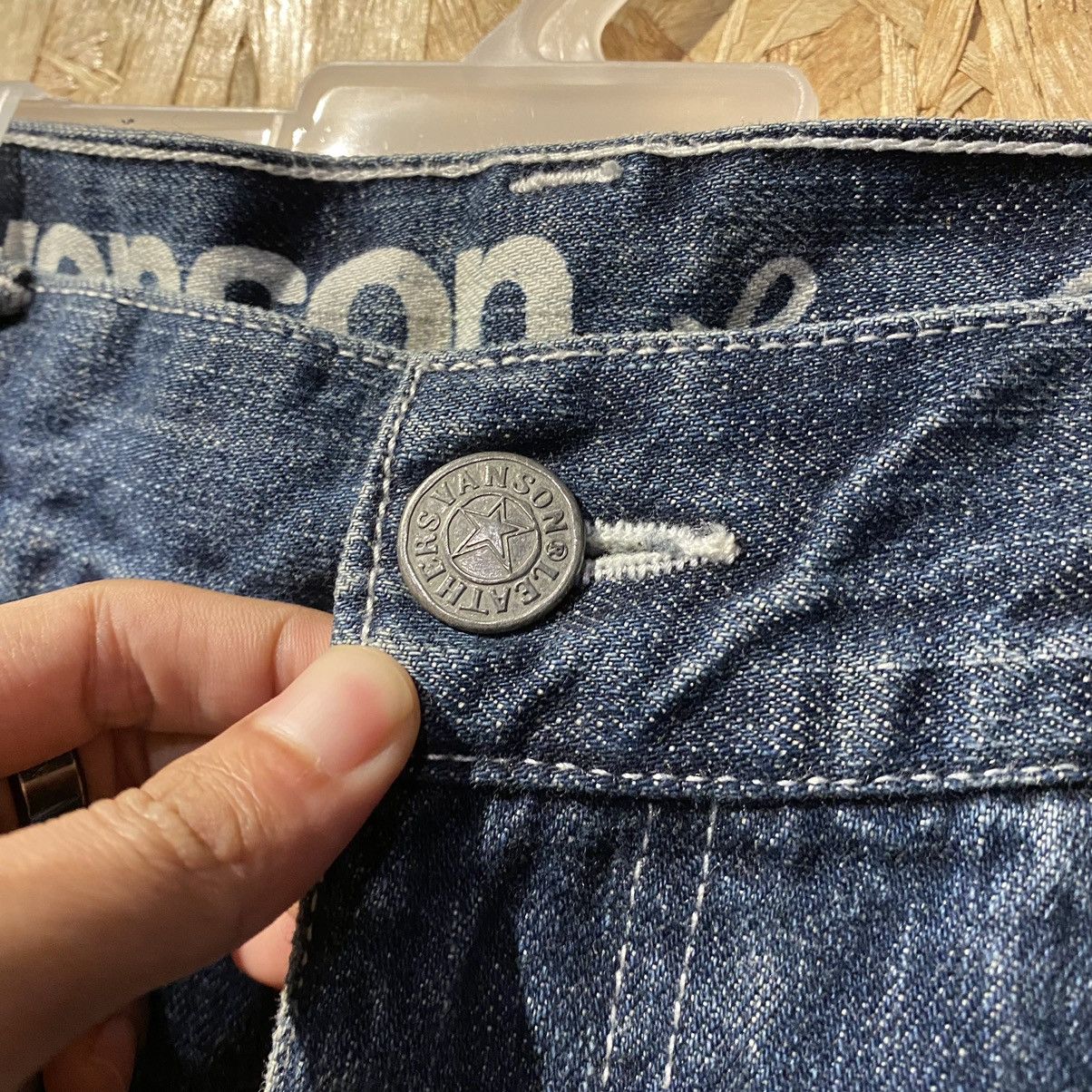 Vanson Leathers RARE‼️Vanson Leathers Wings And Skull Embroidery Denim Jeans Size US 34 / EU 50 - 13 Thumbnail
