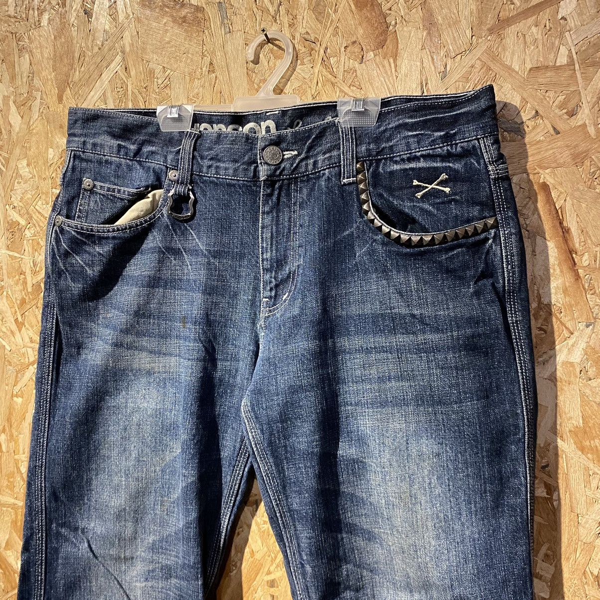 Vanson Leathers RARE‼️Vanson Leathers Wings And Skull Embroidery Denim Jeans Size US 34 / EU 50 - 8 Thumbnail