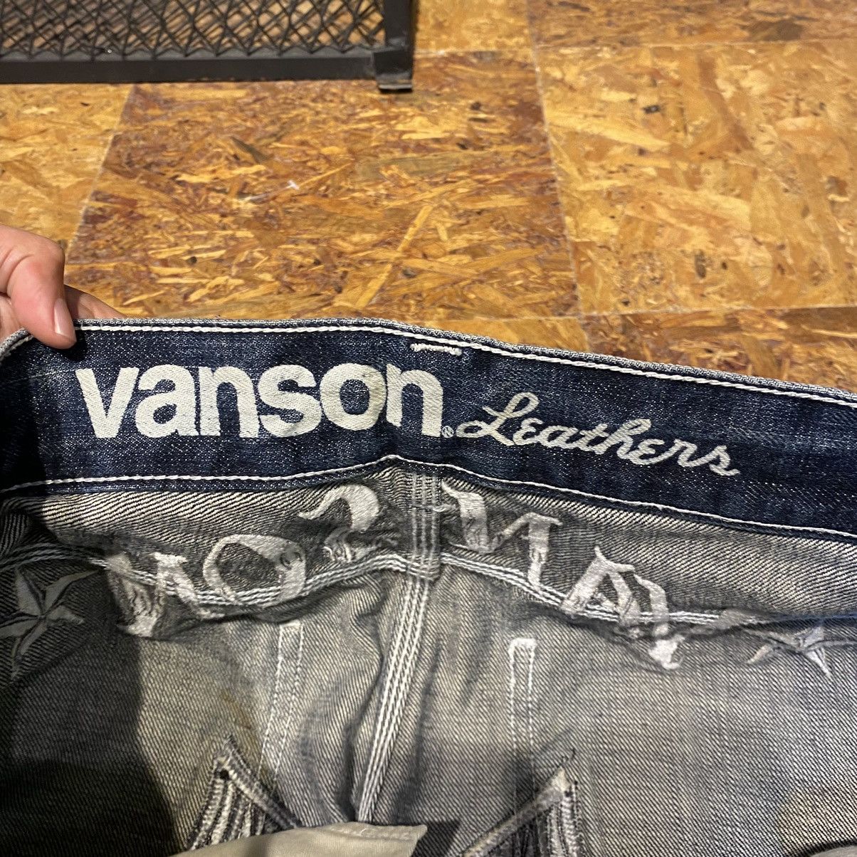 Vanson Leathers RARE‼️Vanson Leathers Wings And Skull Embroidery Denim Jeans Size US 34 / EU 50 - 17 Thumbnail