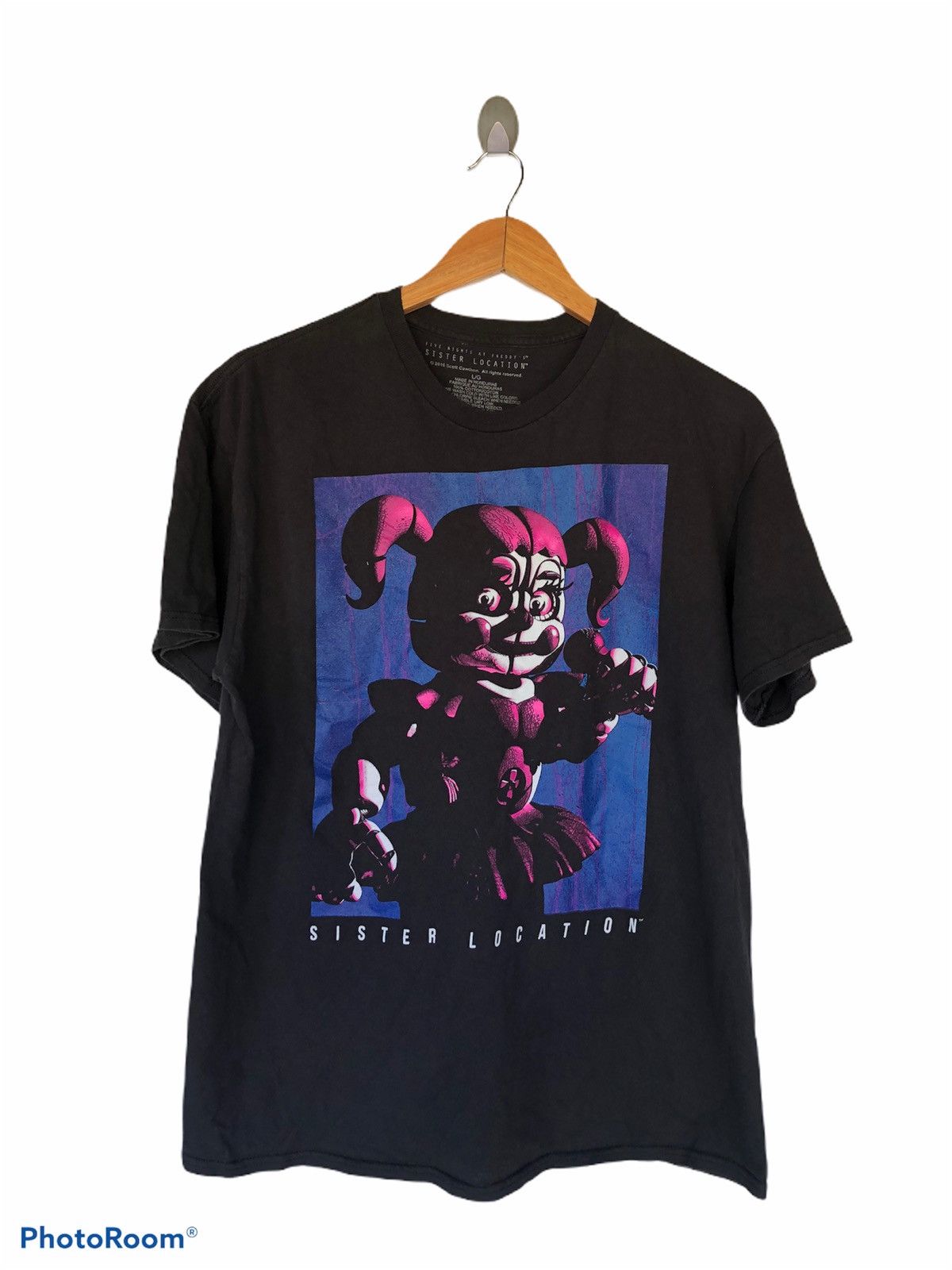 Expert Horror × Vintage Vintage Five nights at Freddy’s Sisters Location Black Shirt Size US L / EU 52-54 / 3 - 1 Thumbnail