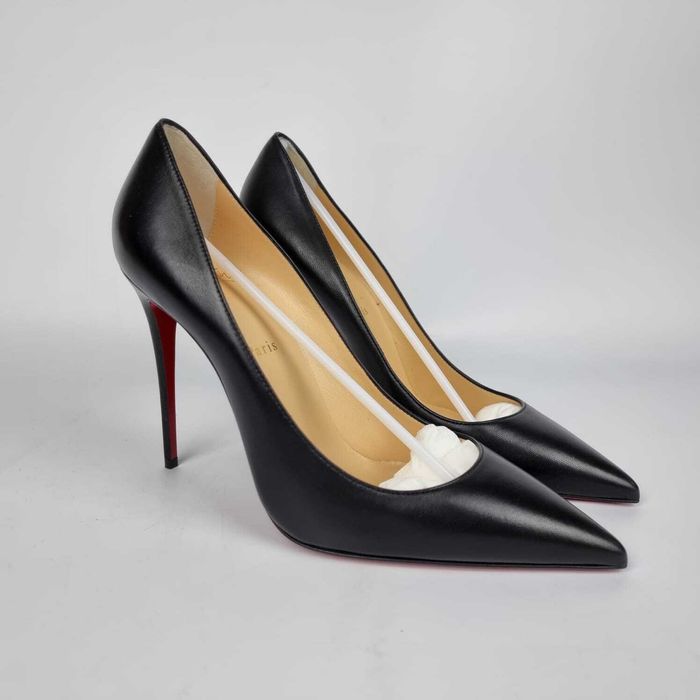 Christian Louboutin 'So Kate' Black Patent Leather 100mm Pumps