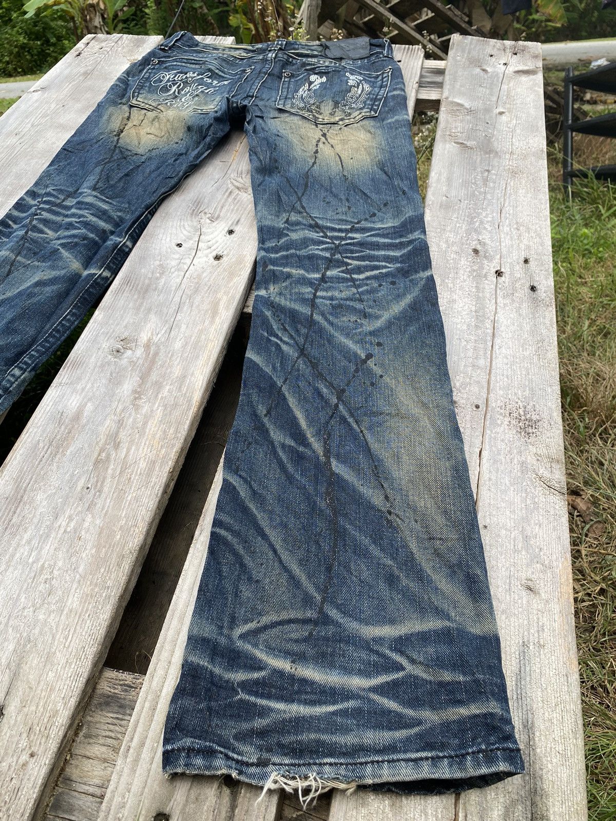 Japanese Brand BEST OFFER ‼️ DISTRESSED XRFN DENIM JEANS BOOTCUT Size US 30 / EU 46 - 7 Thumbnail